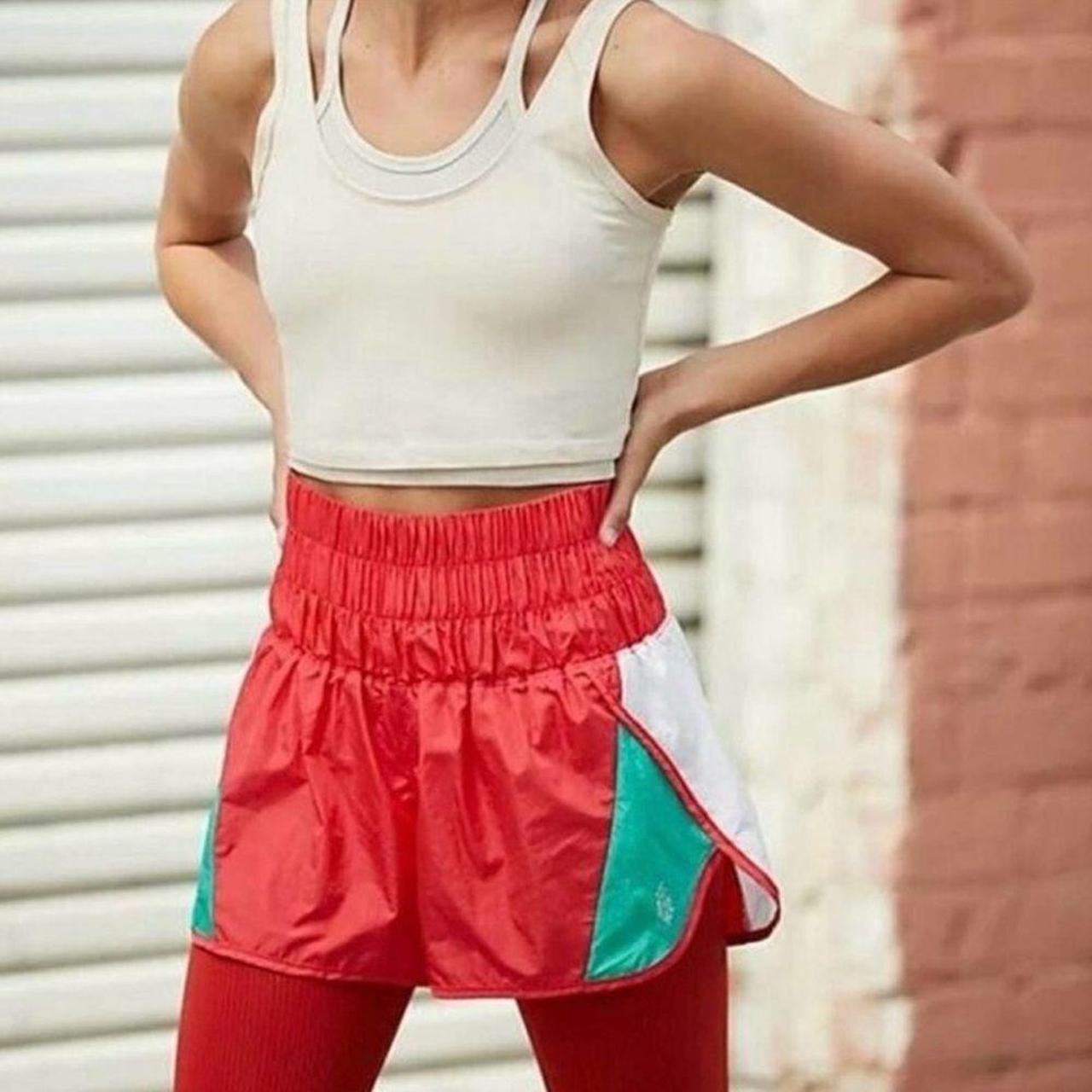 FP Movement Women's Shorts - Red/Green - S – FP M… - image 1