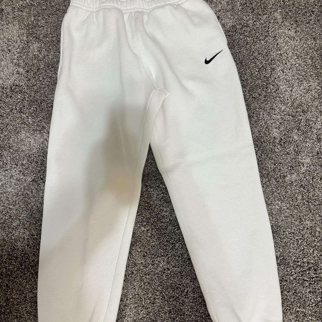 Never Worn, Basically Brand New White Nike Sweatpants - Depop