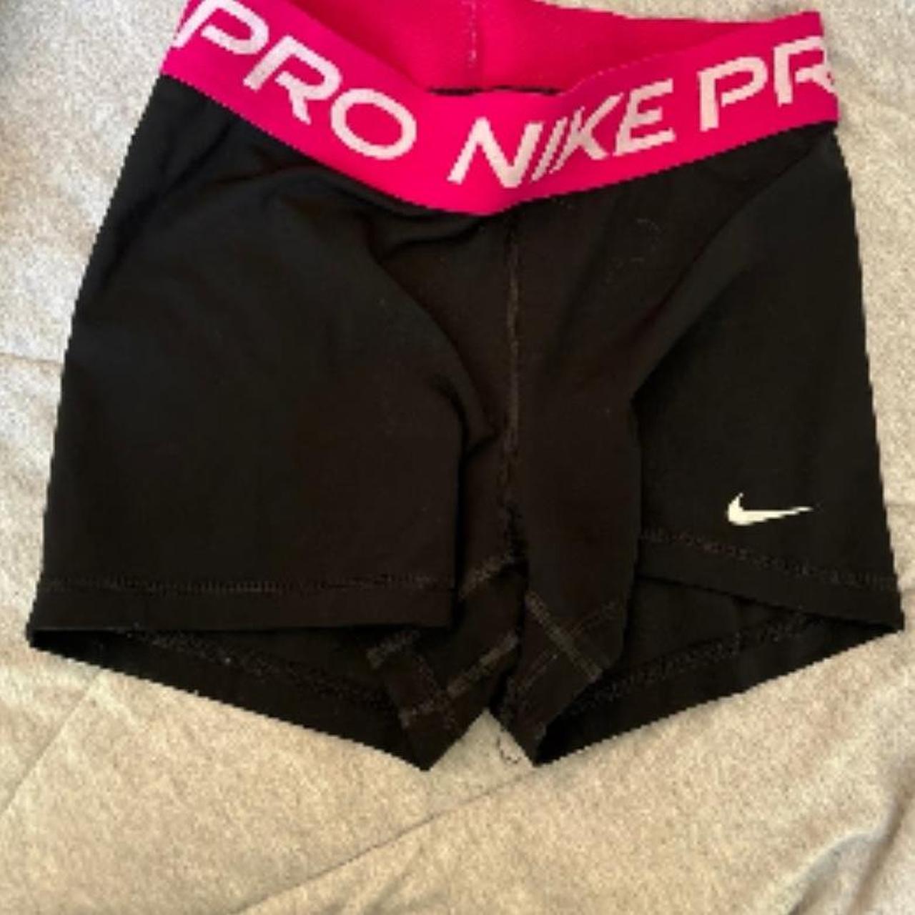 Pink And Black Nike Pro Shorts Depop 5969