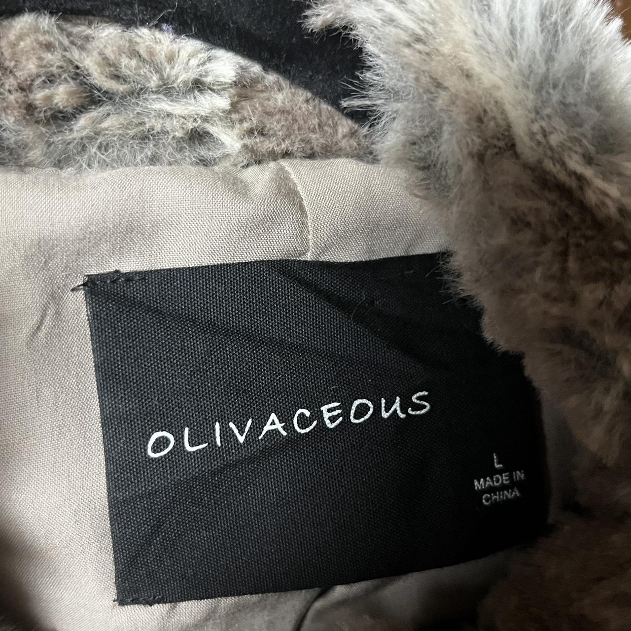 Olivaceous fur jacket best sale