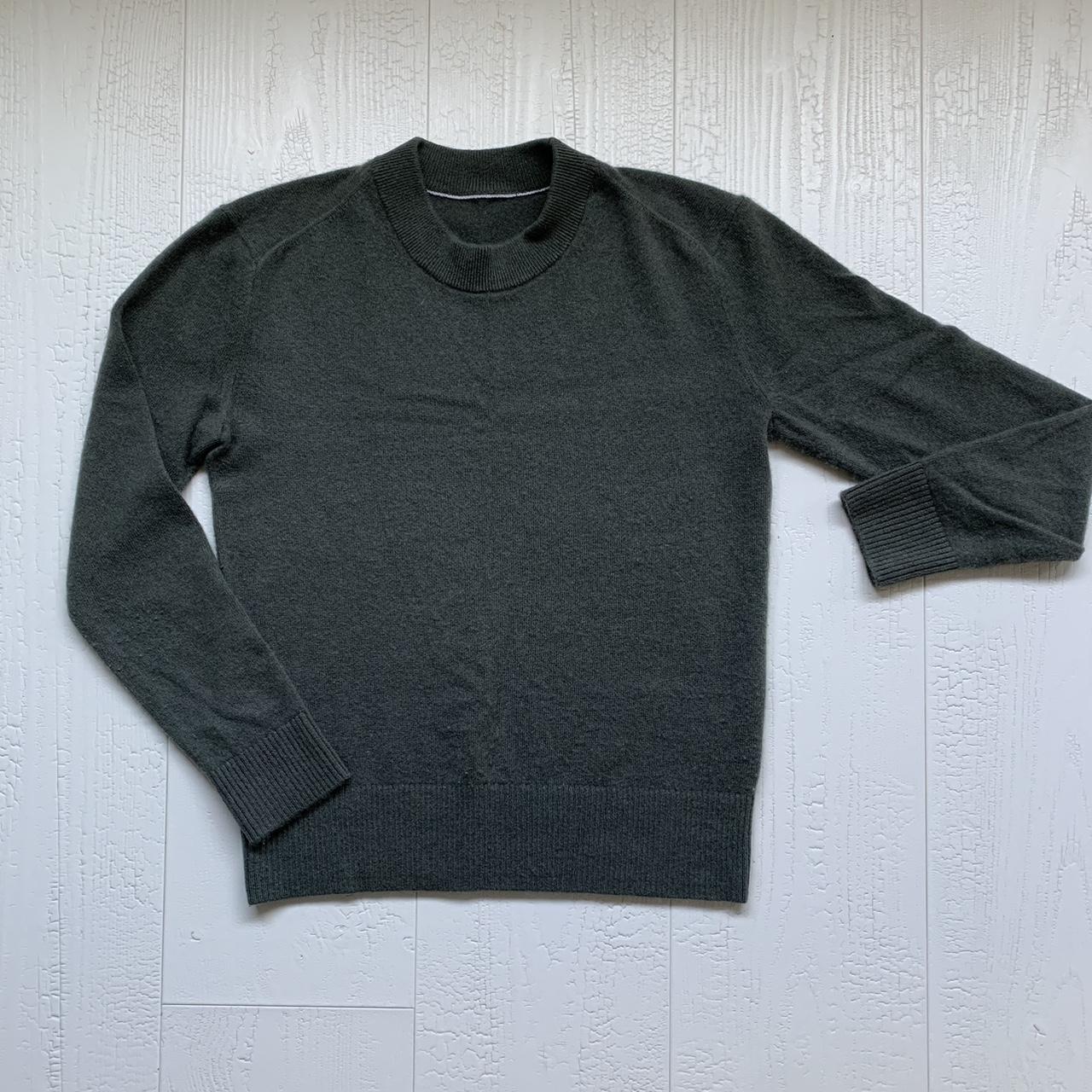 Everlane Cashmere Crew Neck popular Green Sweater