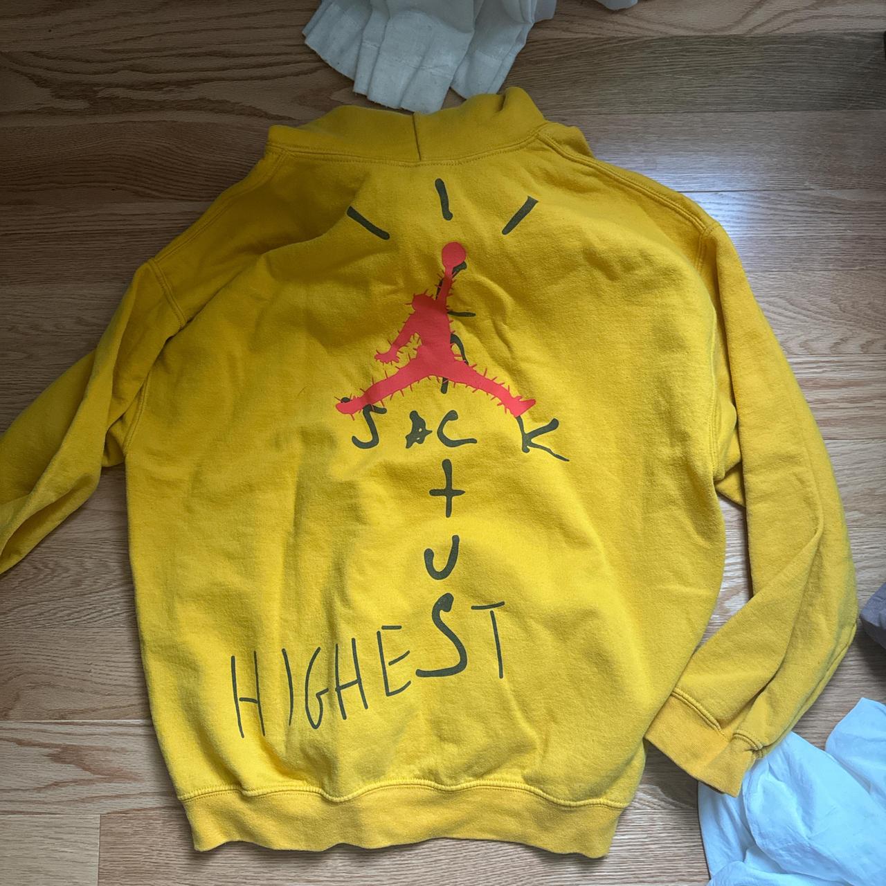 cactus jack yellow hoodie