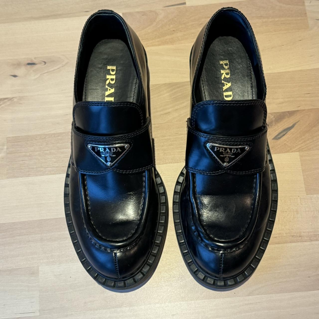 platform prada loafers