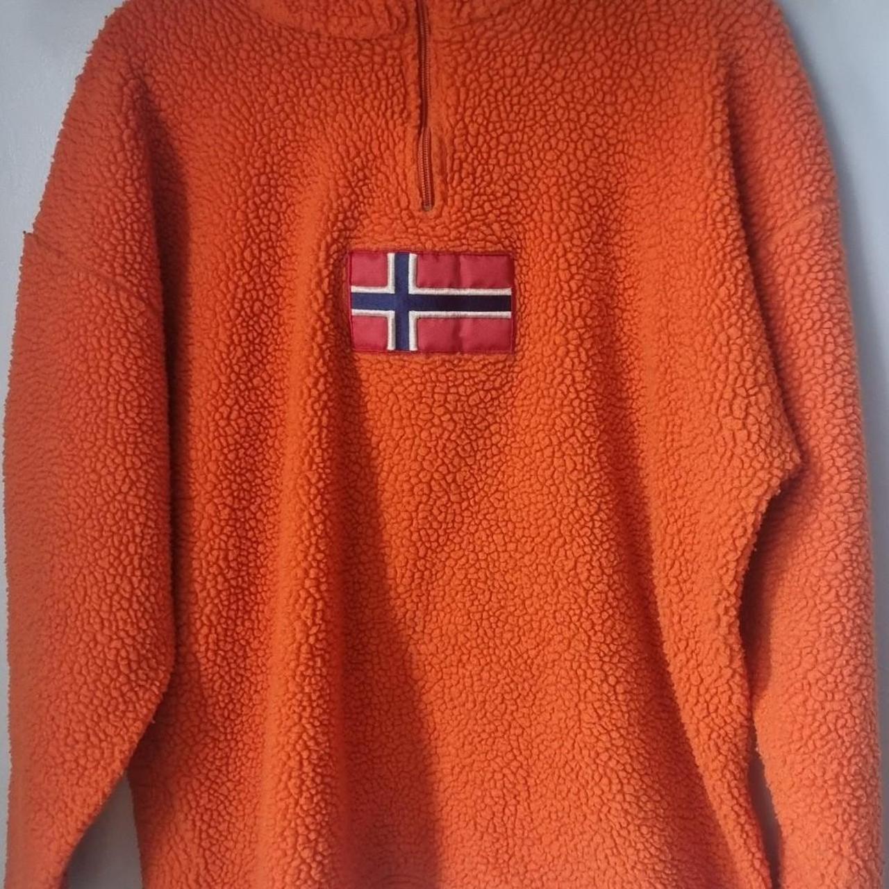 Orange Mens Napapijri Fleece Large Orange Napapijri Fleece, Tiny - Main Image