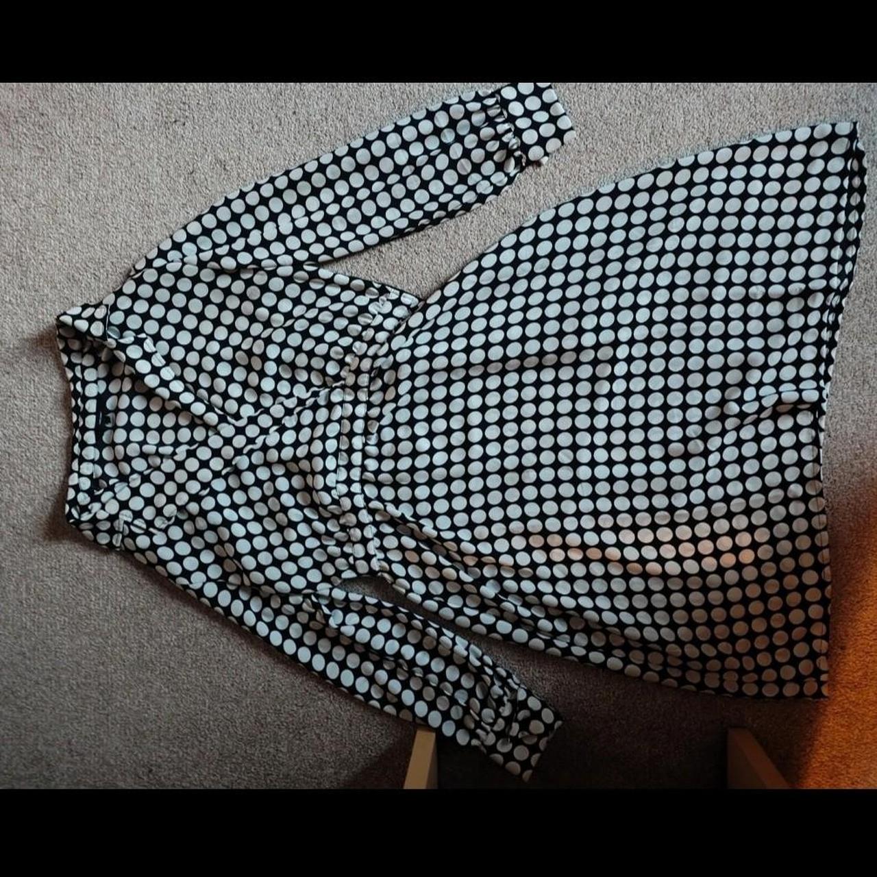 Black and white spotted dress spotted veromoda Depop