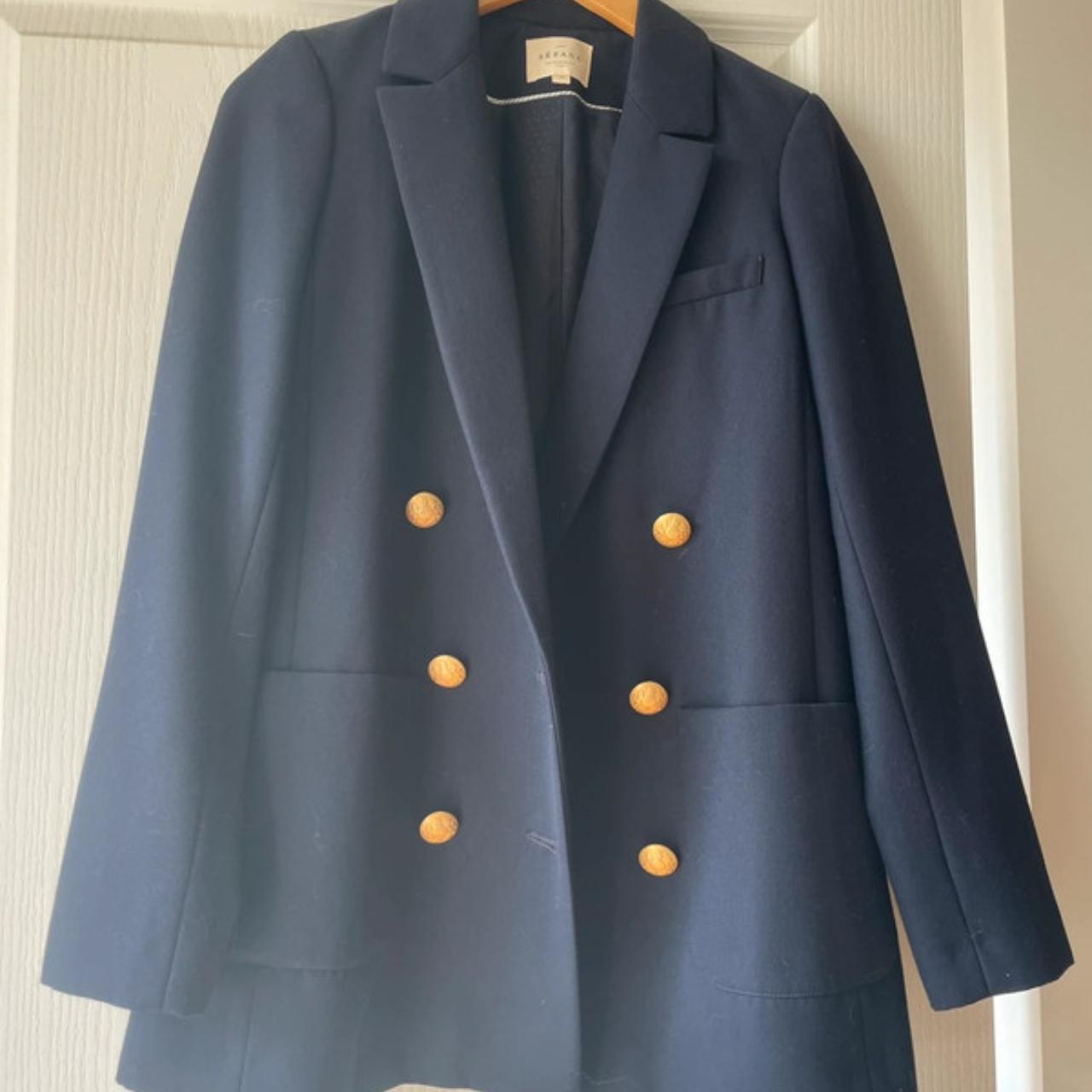 S?�zane Mich?�le blue blazer Size XS Blazer worn 1 time - Depop