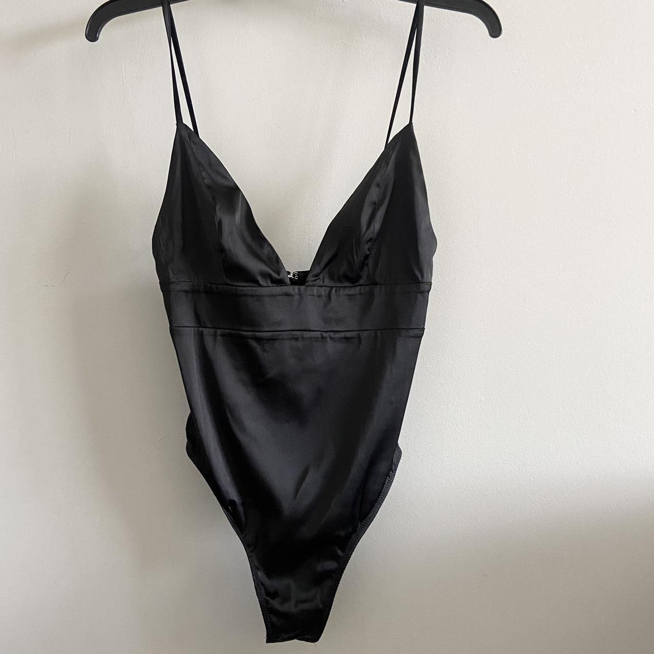 For love 2024 and lemons black satin bodysuit