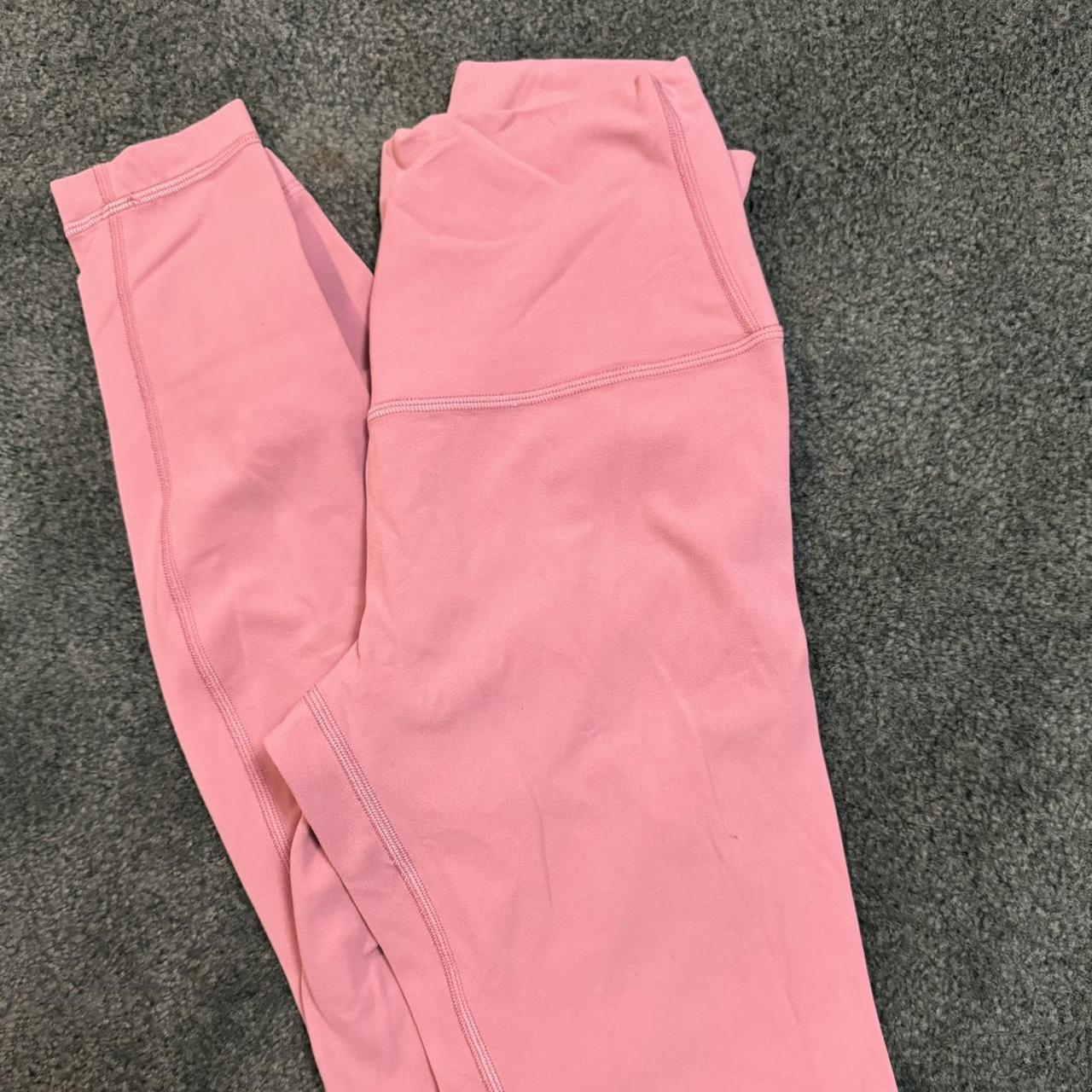 lululemon light pink align leggings 28”