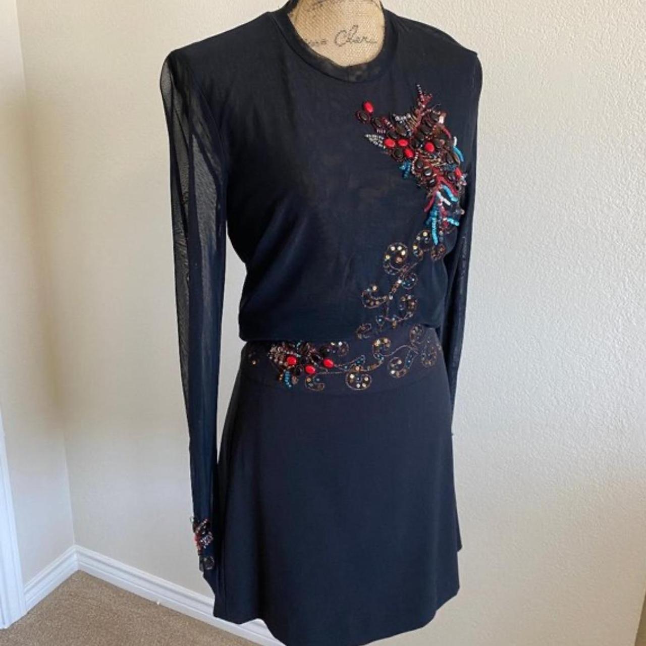 Cache Women's Dress - Black/Multi - 6 – Cache Y2K… - image 1