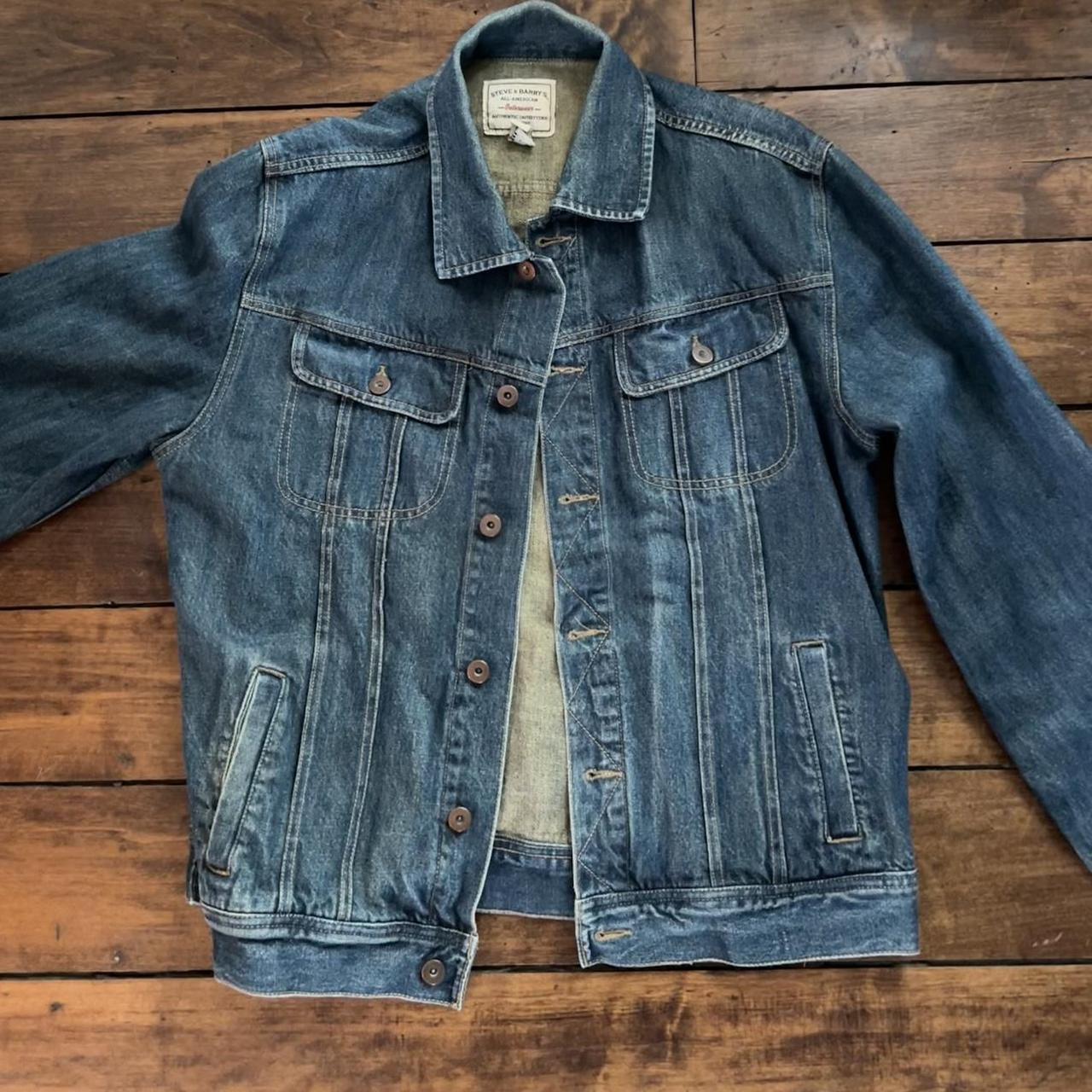 Denim jacket-y2k - Depop