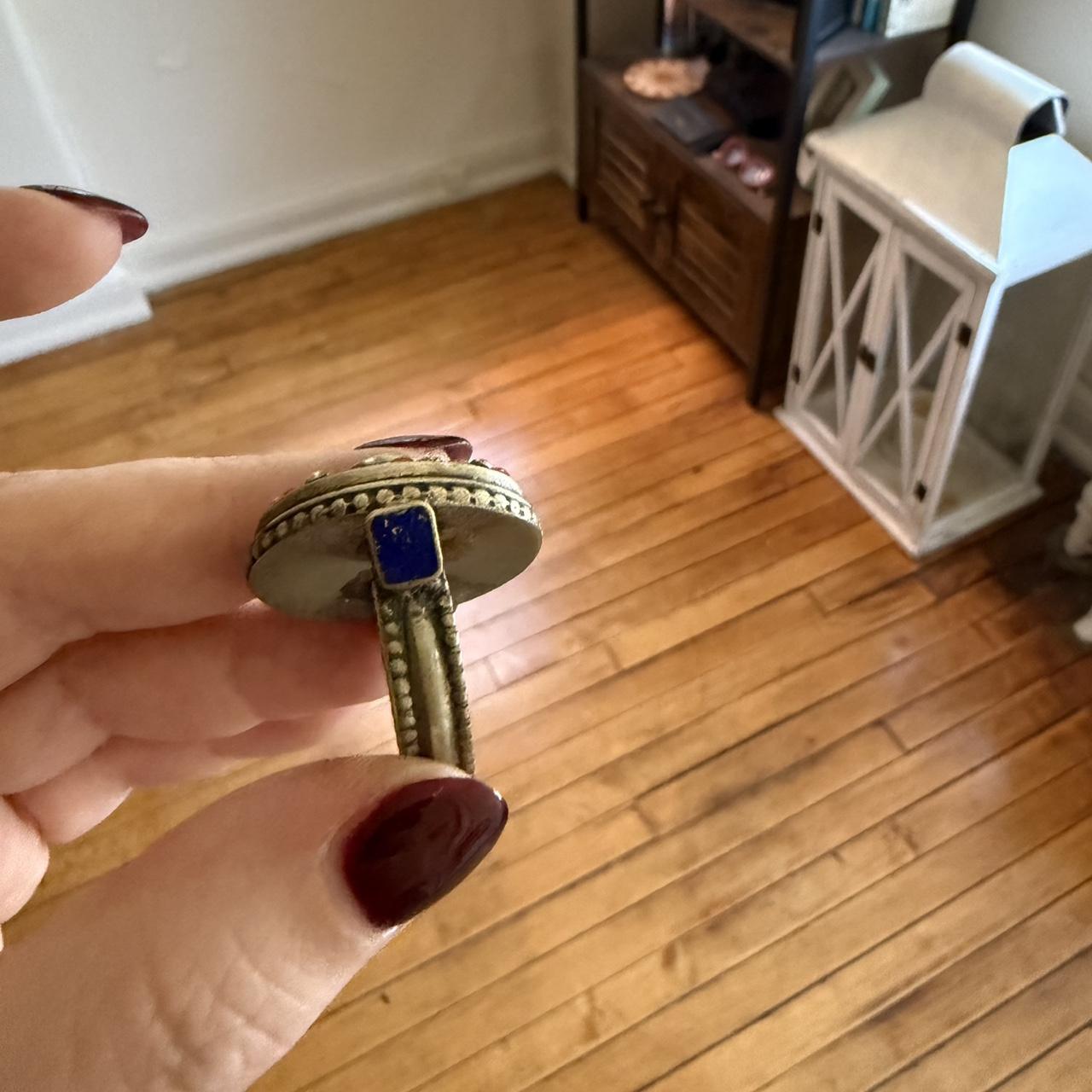 Women's Ring - Multi/Blue – Statement ring featur… - image 2