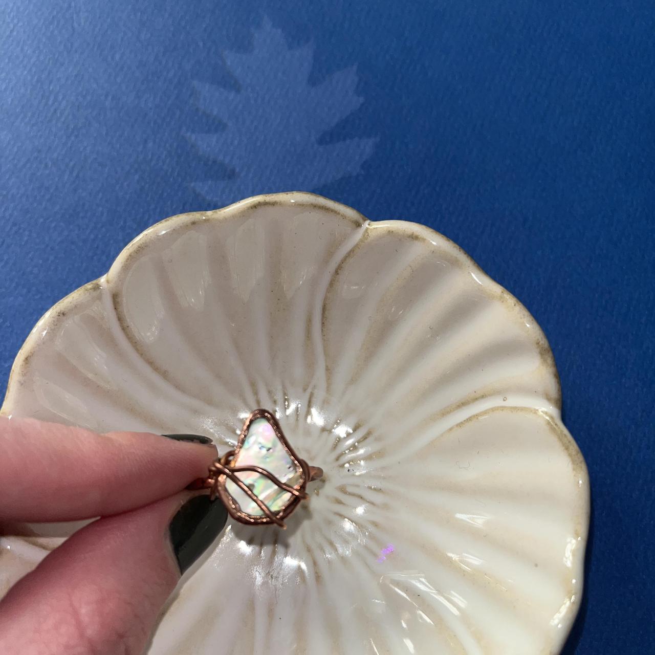 Women's Ring - Multi/White – adjustable copper wi… - image 1