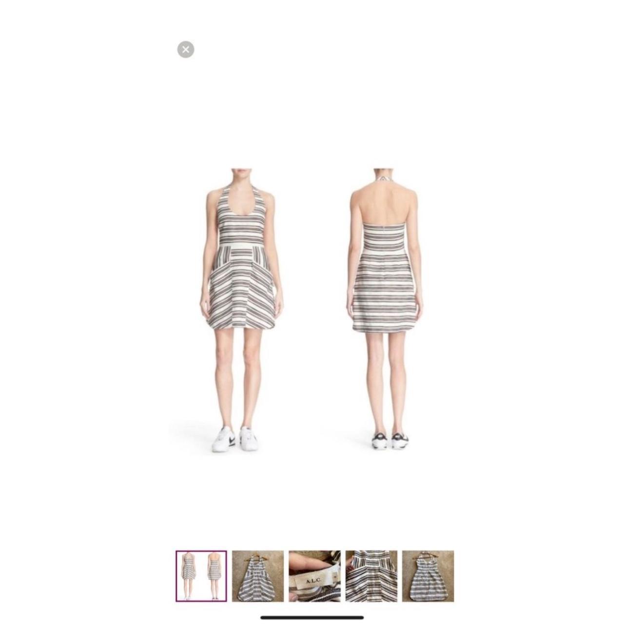 Gorgeous ALC Hudson Brown and white mini dress