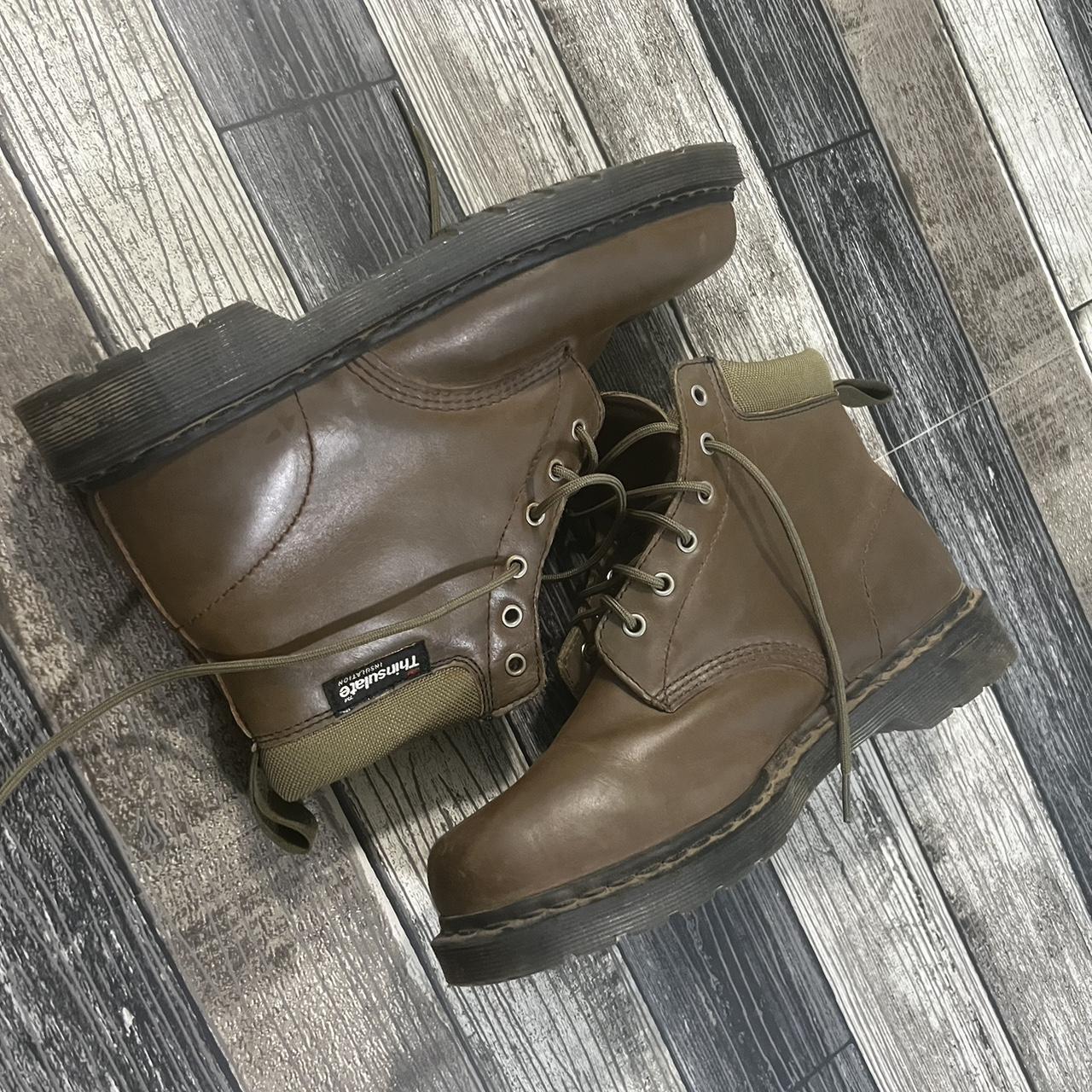 DOC MARTENS 939 brown leather thinsulate boots. Depop