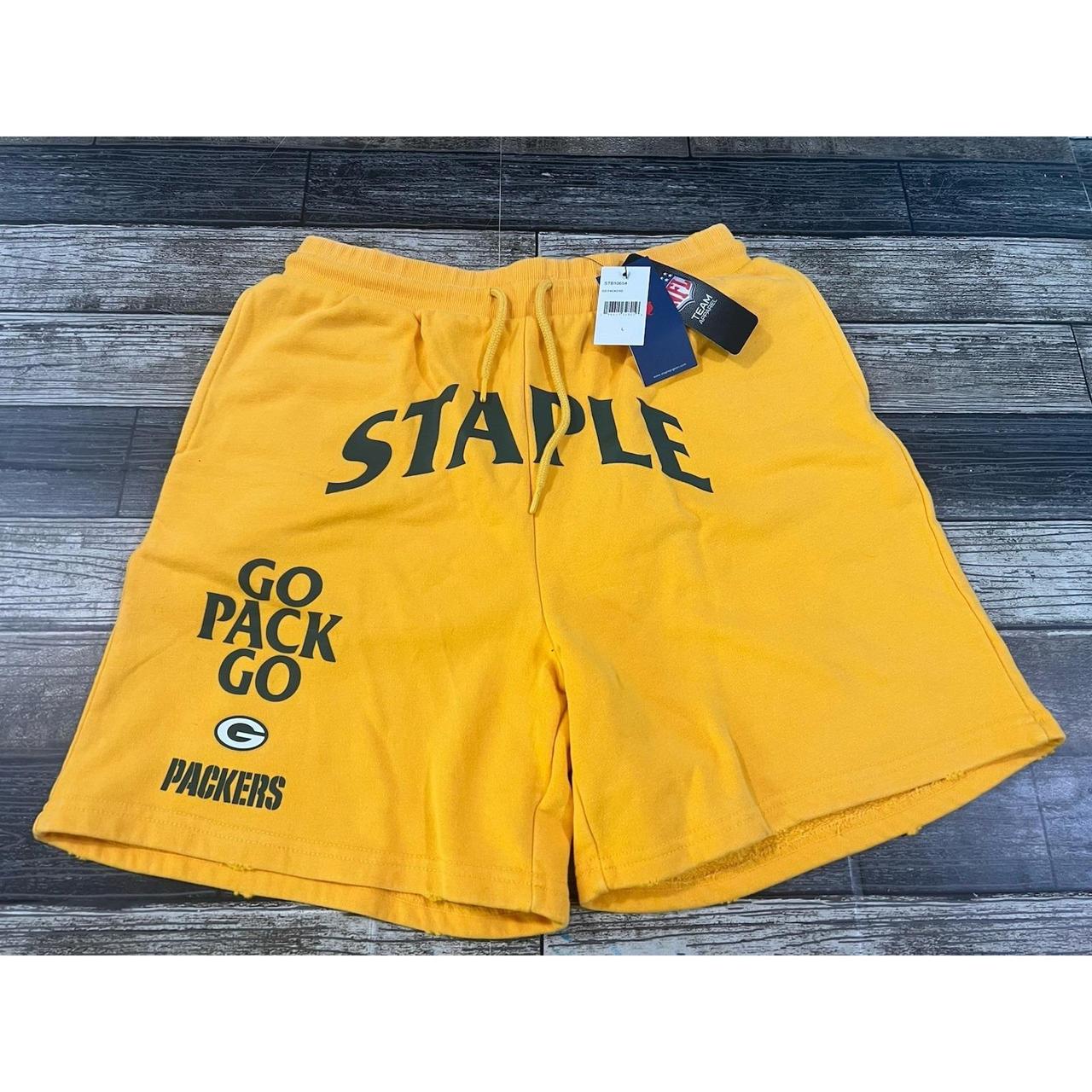 Men's Shorts - Gold - L – Men's Green Bay Packers NFL x Staple …