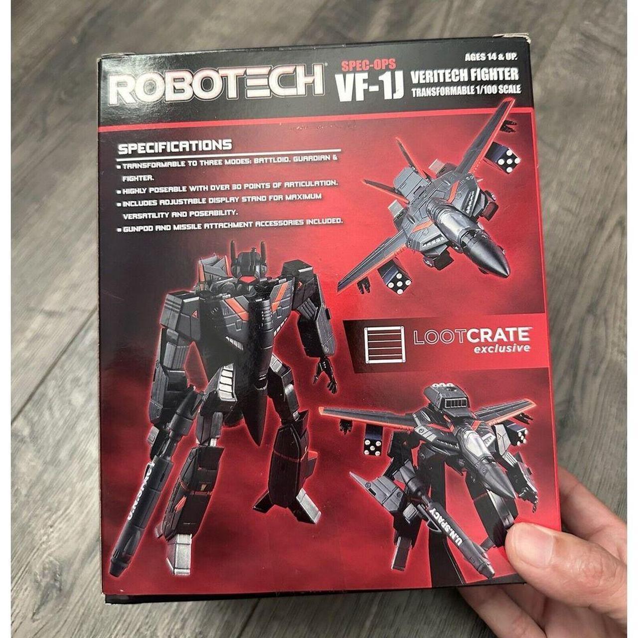 Robotech Spec-Ops VF-1J Veritech Fighter 1/100 top Scale Loot Crate DX Exclusive NEW