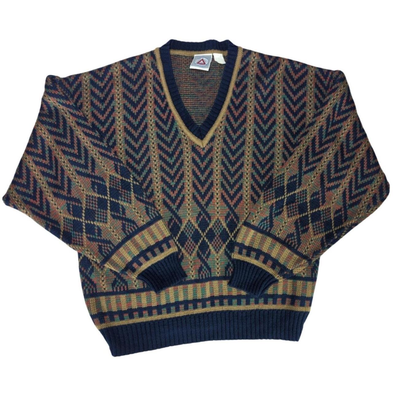 Men's Sweater - Multi - L – Add a pop of color to… - image 1