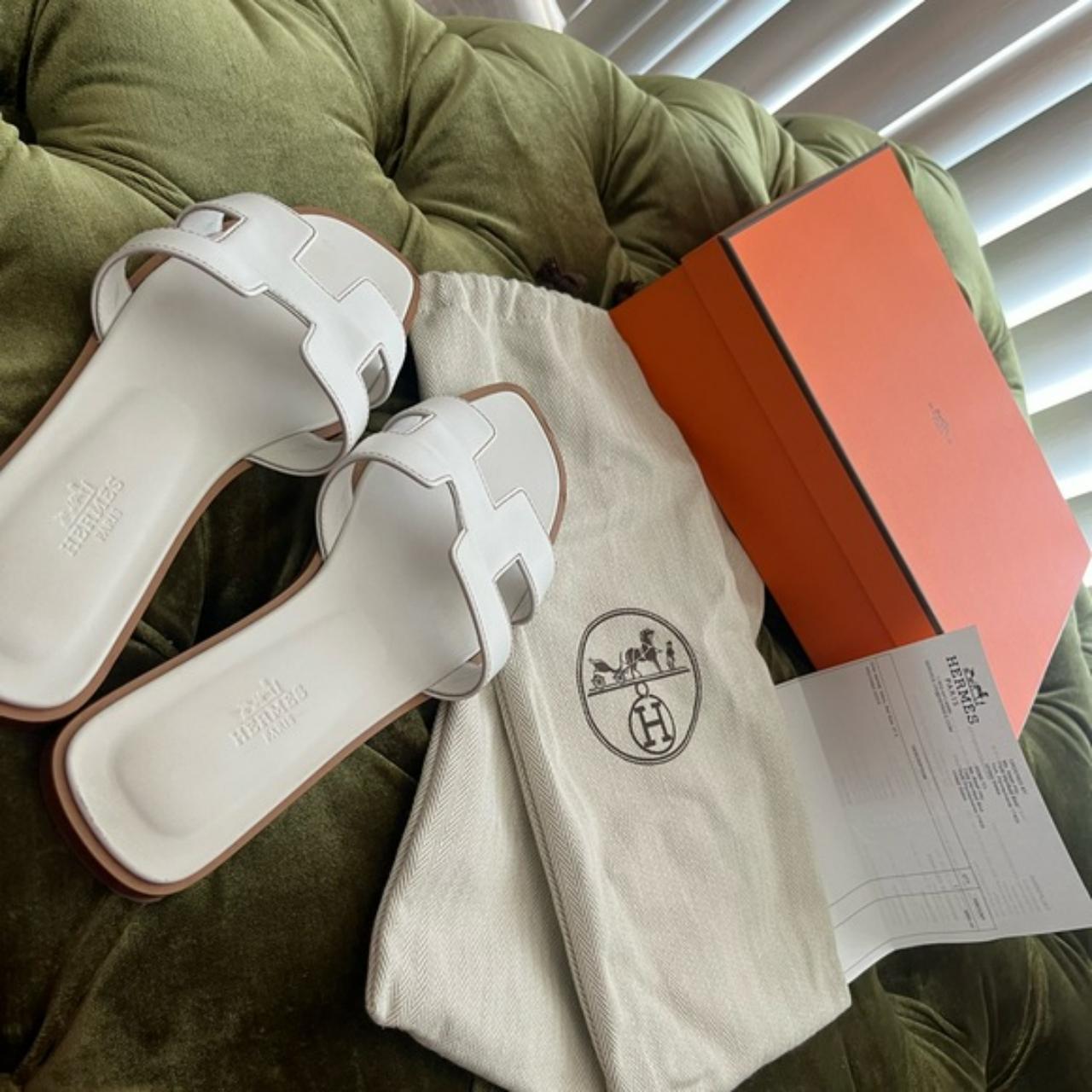 HERMES slides. only worn twice Hermes - Depop