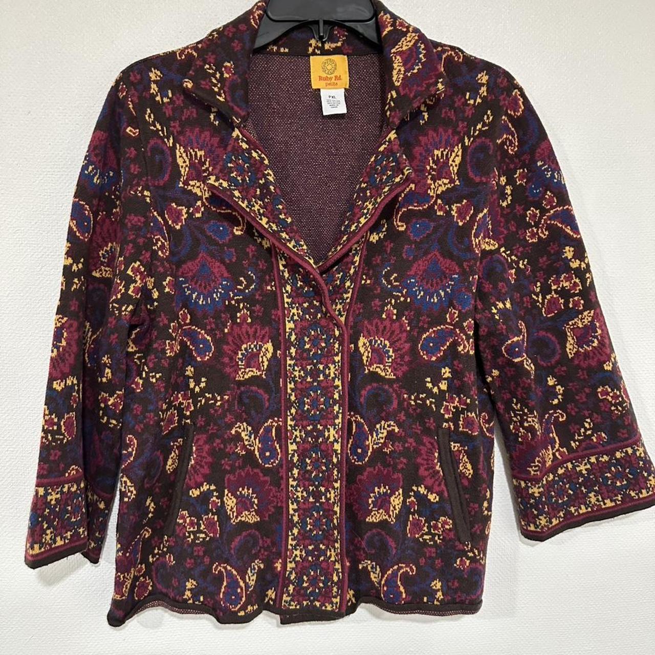 Ruby Rd. Women's Jacket - Multi/Burgundy – Ruby R… - image 1