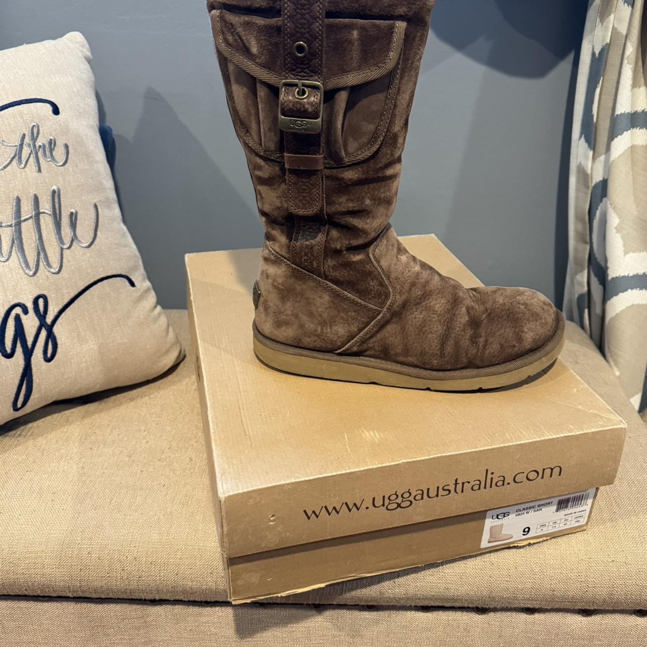 UGG Australia Suede Cargo Buckle Boot Size