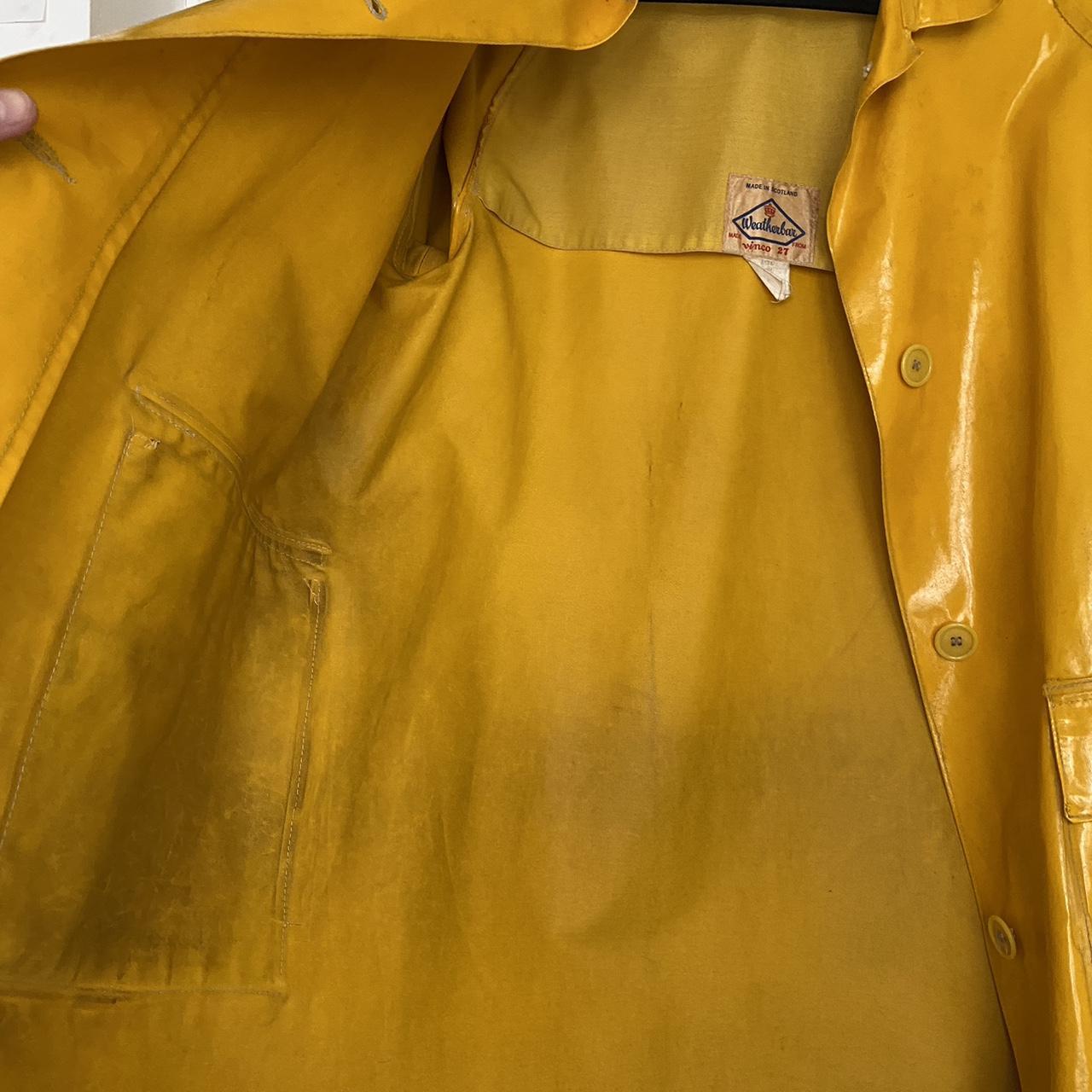 Genuine vintage yellow raincoat, 1960s Worn,... - Depop