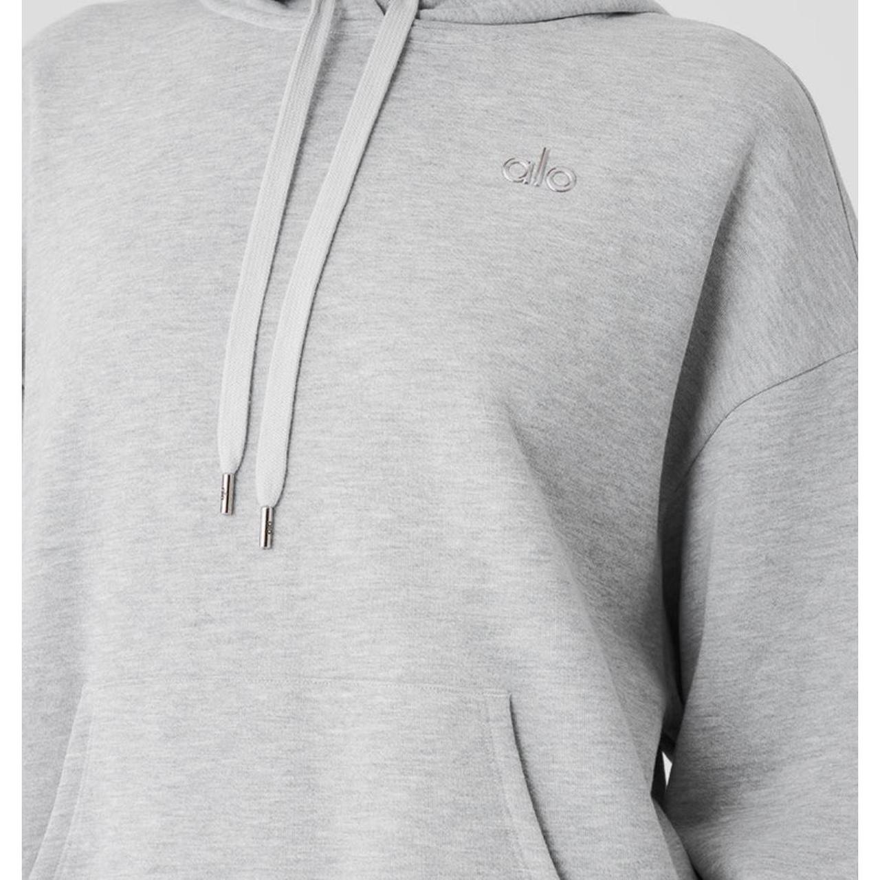 Alo grey hoodie Brand new worn twice Depop