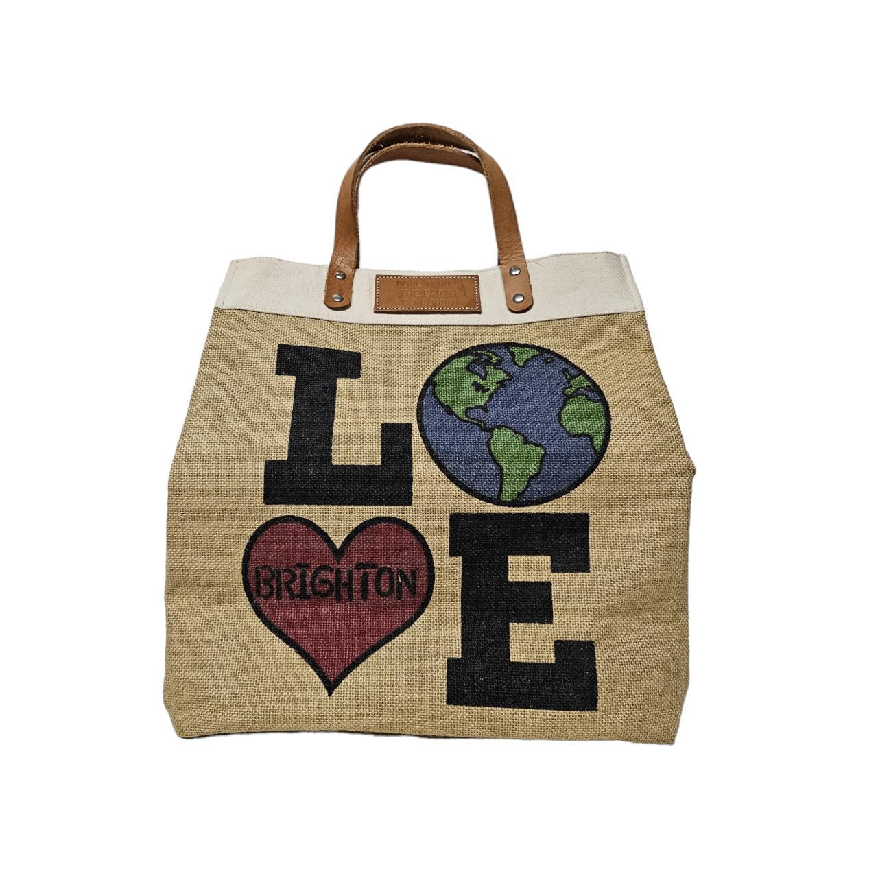 Brighton Love the Earth Jute Tote,