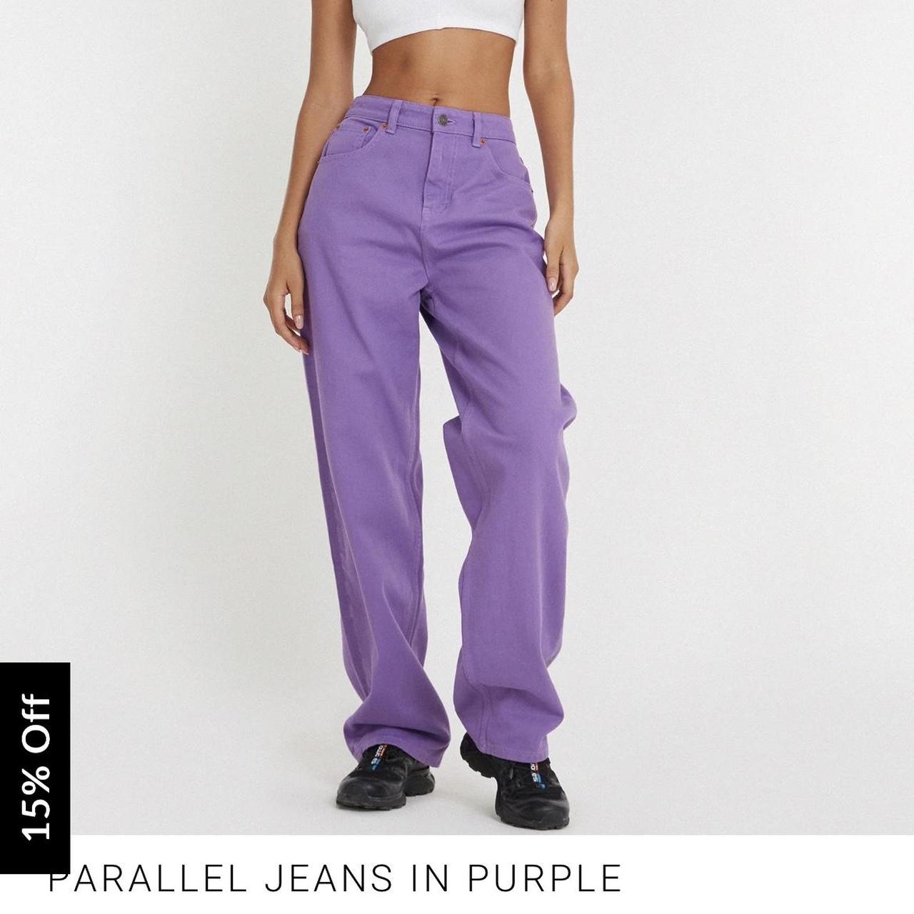 Motel Women's Purple Jeans Depop