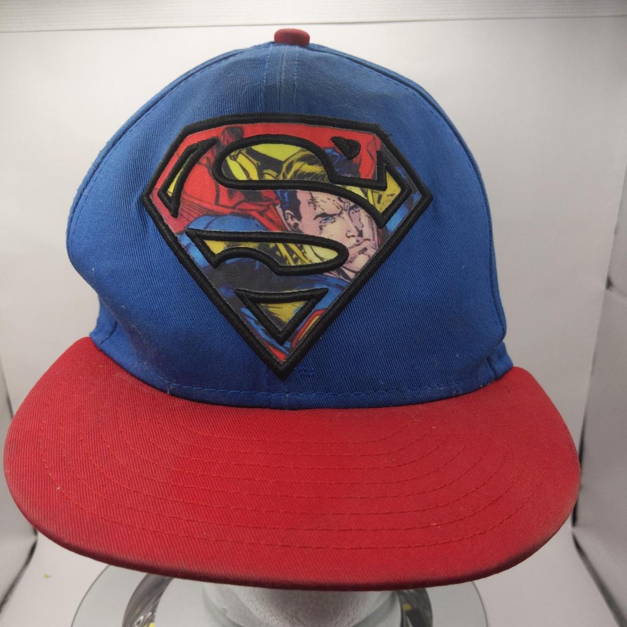 Superman Blue Red Baseball Cap DC Adult Superman Blue Red Baseball Cap DC Adult
