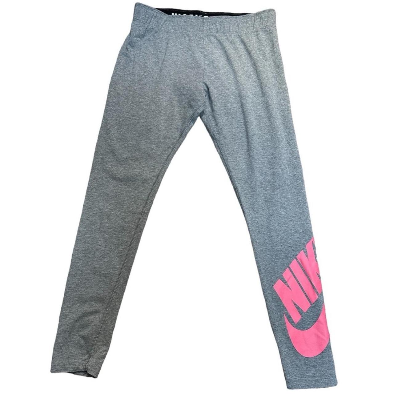 nike leggings grey and pink