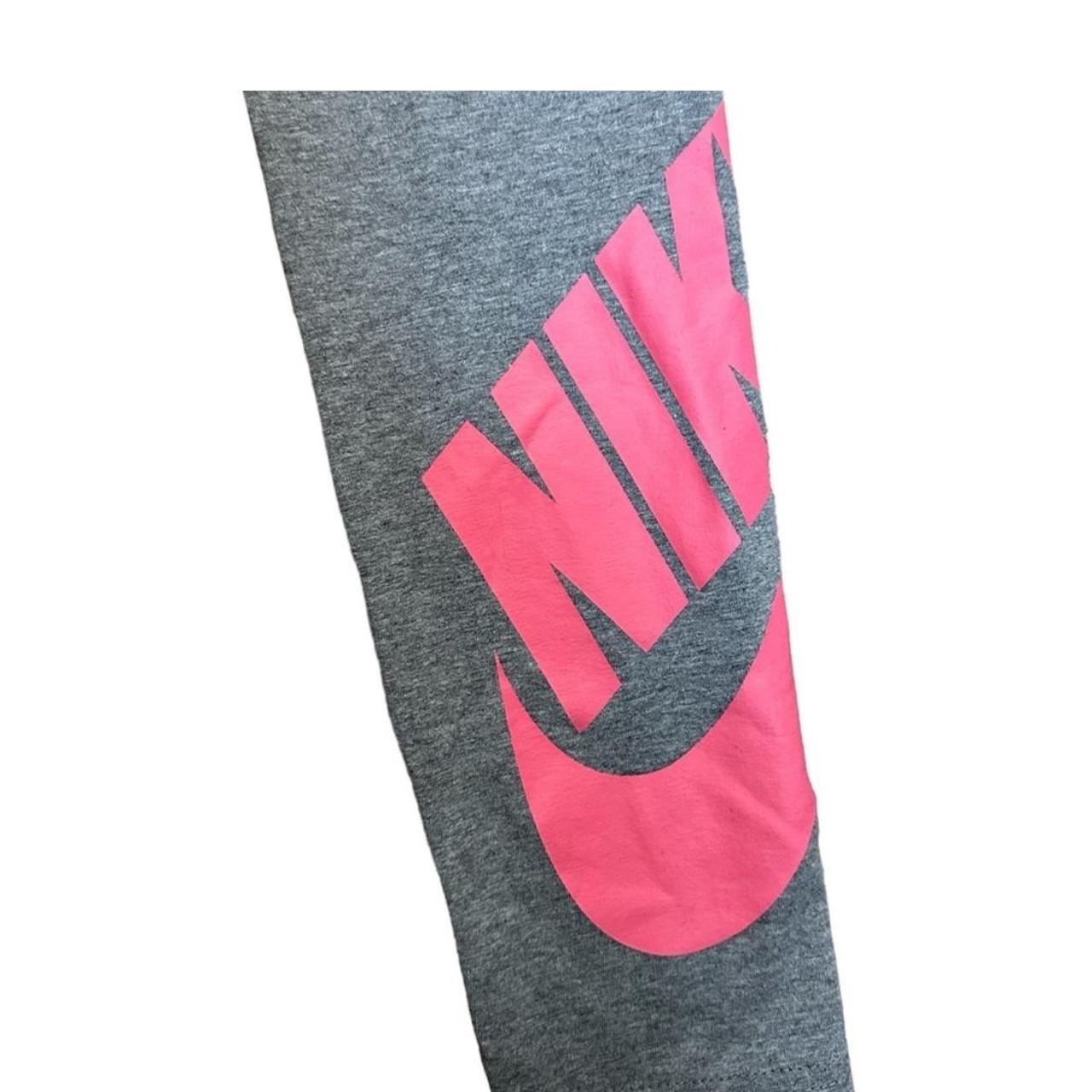 nike grey and pink leggings