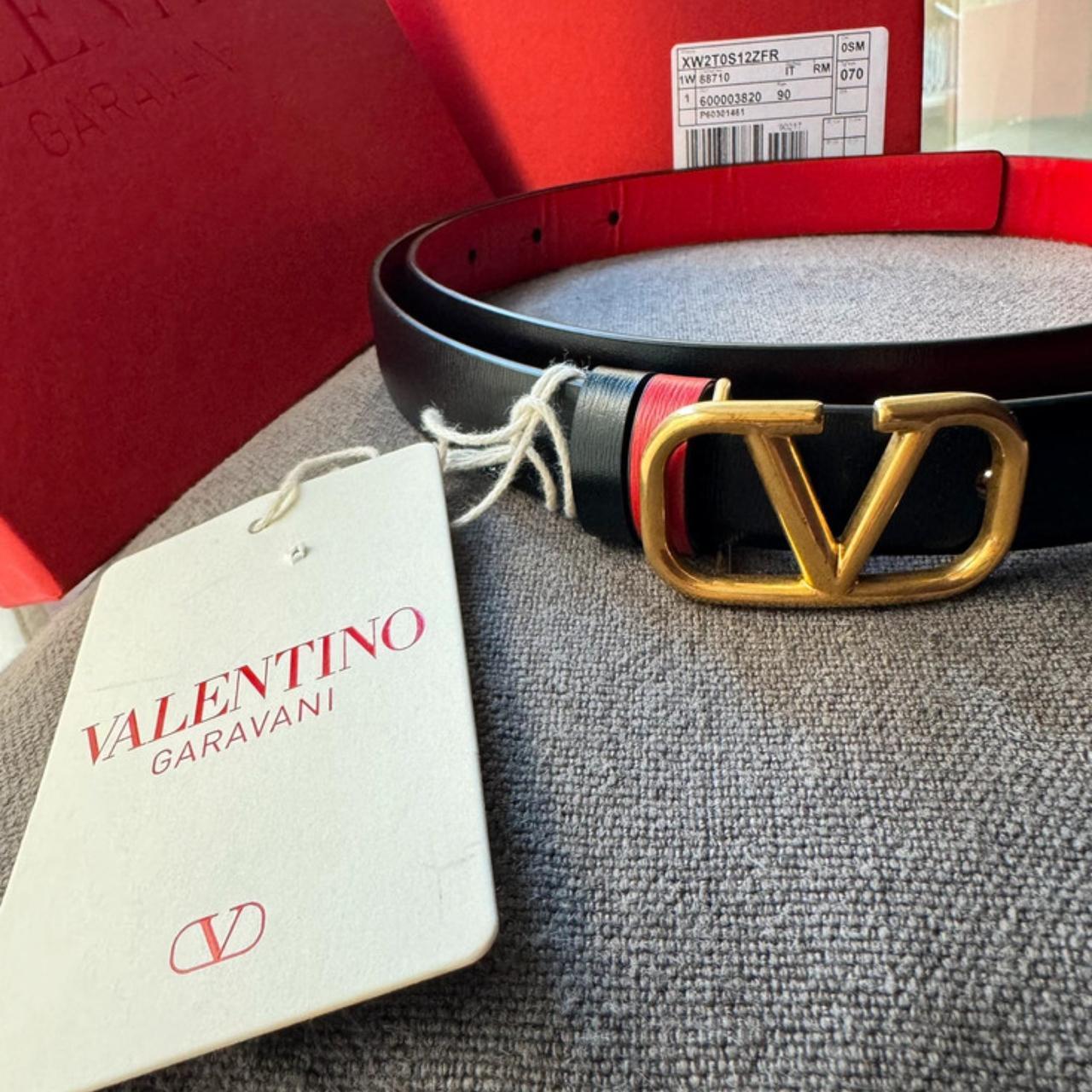 Women black good Valentino belt new size(90)