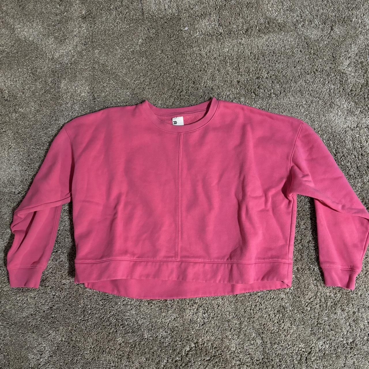 Hot Pink Cropped Sweatshirt target brand all in