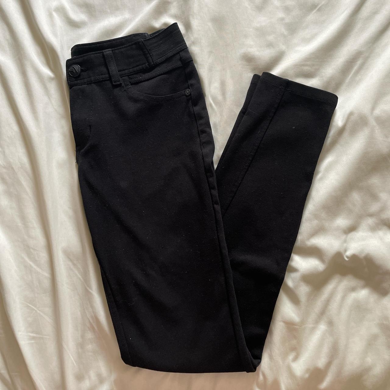 Black skinny pants. Says xs but fits S-M due to... - Depop