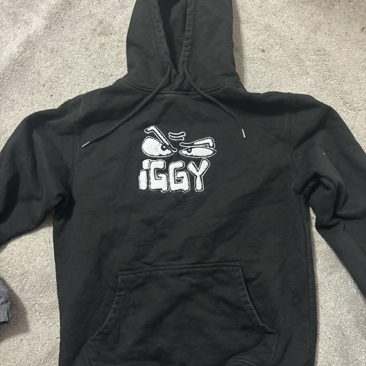 【IGGY】I WENT TO YOUR HOOD [BLACK] Size S (Small) Black and White Iggy Hoodie “I went | Depop