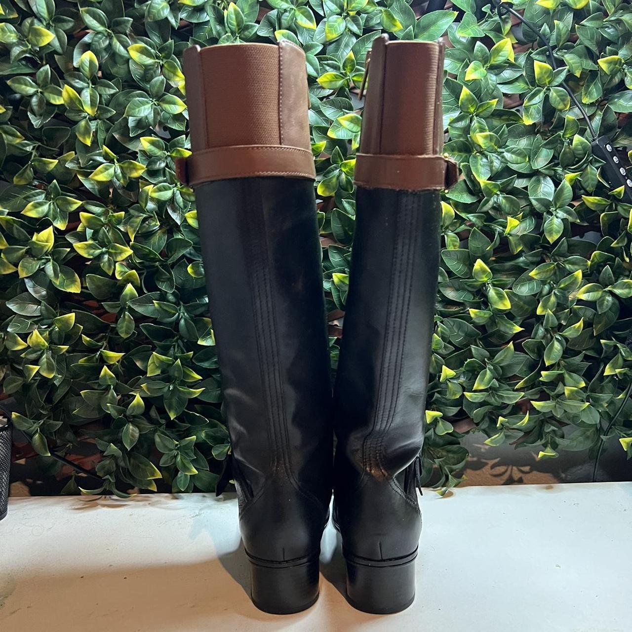 BANDOLINO Black Brown Leather Bobaya Boots Women s. Depop