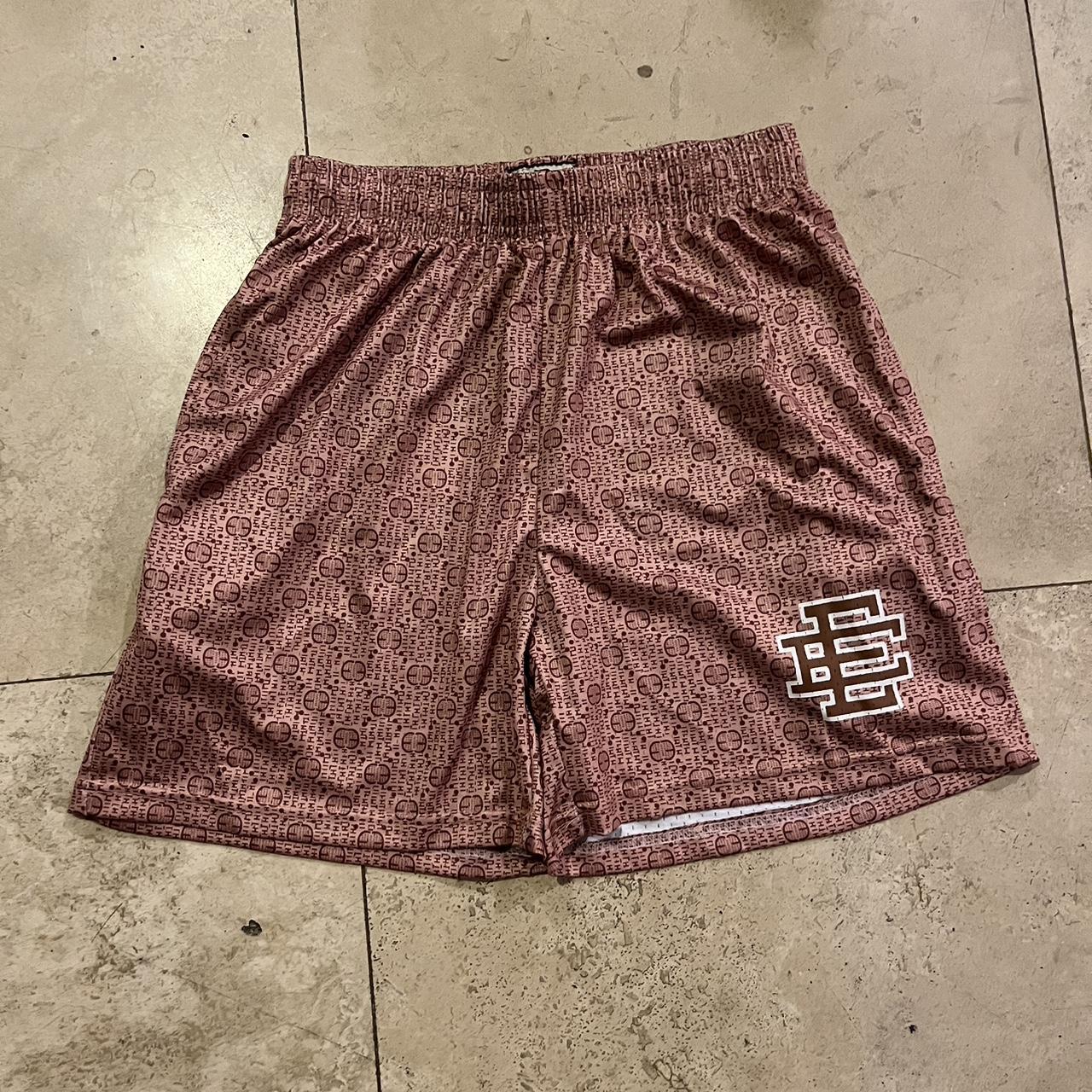 Popular Eric Emanuel Brown and Pink Shorts