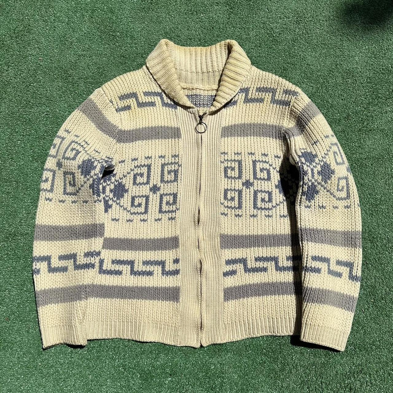 Vintage 70s Pendleton Big Lebowski Cardigan Sweater... - Depop