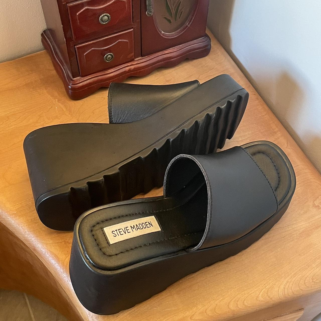 steve madden sandals fur