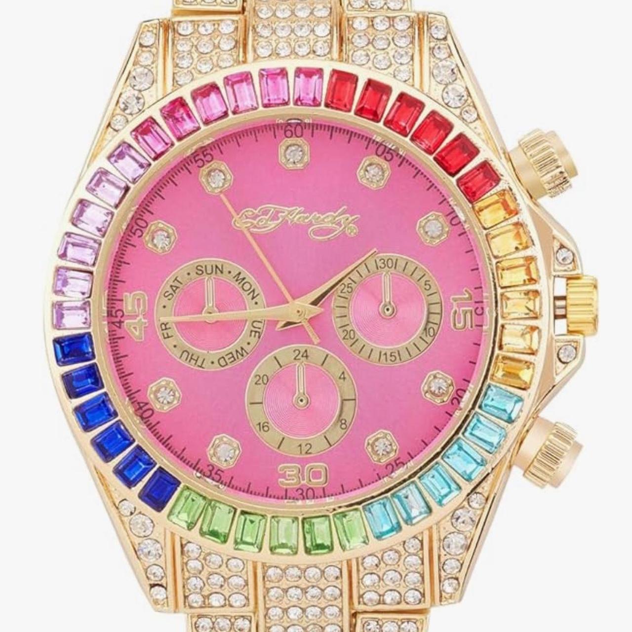 Ed Hardy watch beautiful design and colors - Depop