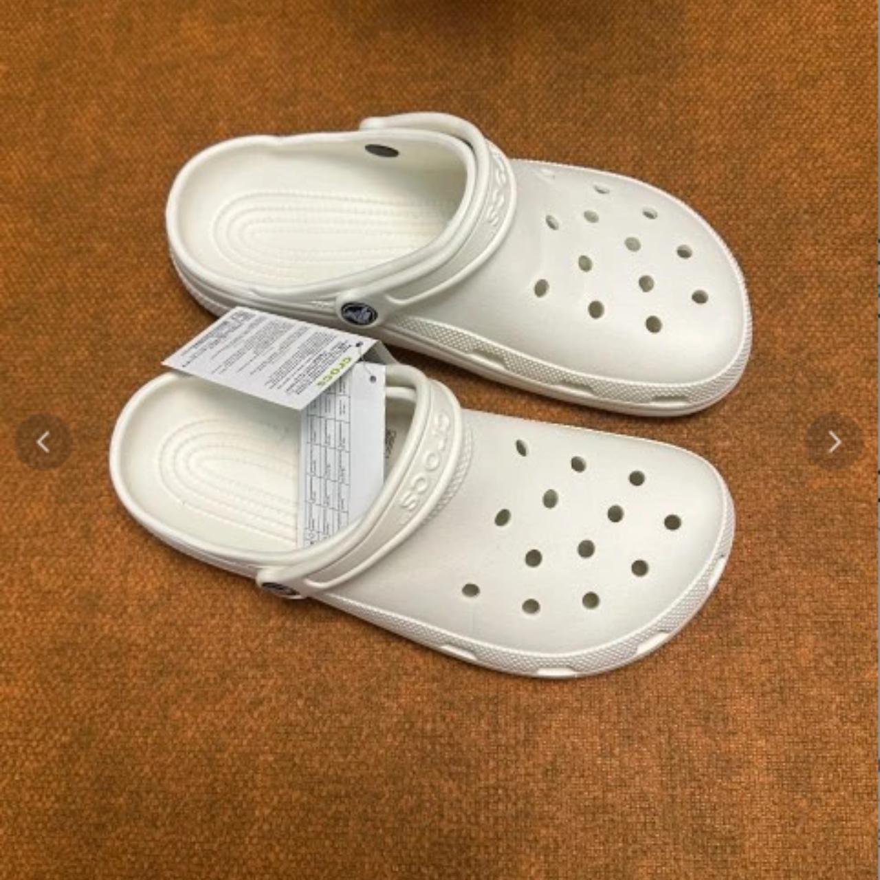 womens white crocs size 5