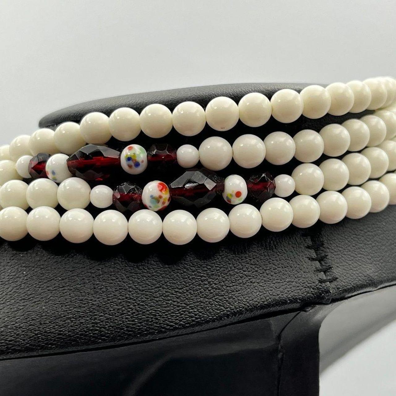 Source Unknown Women's Necklace - White/Red – uni… - image 6