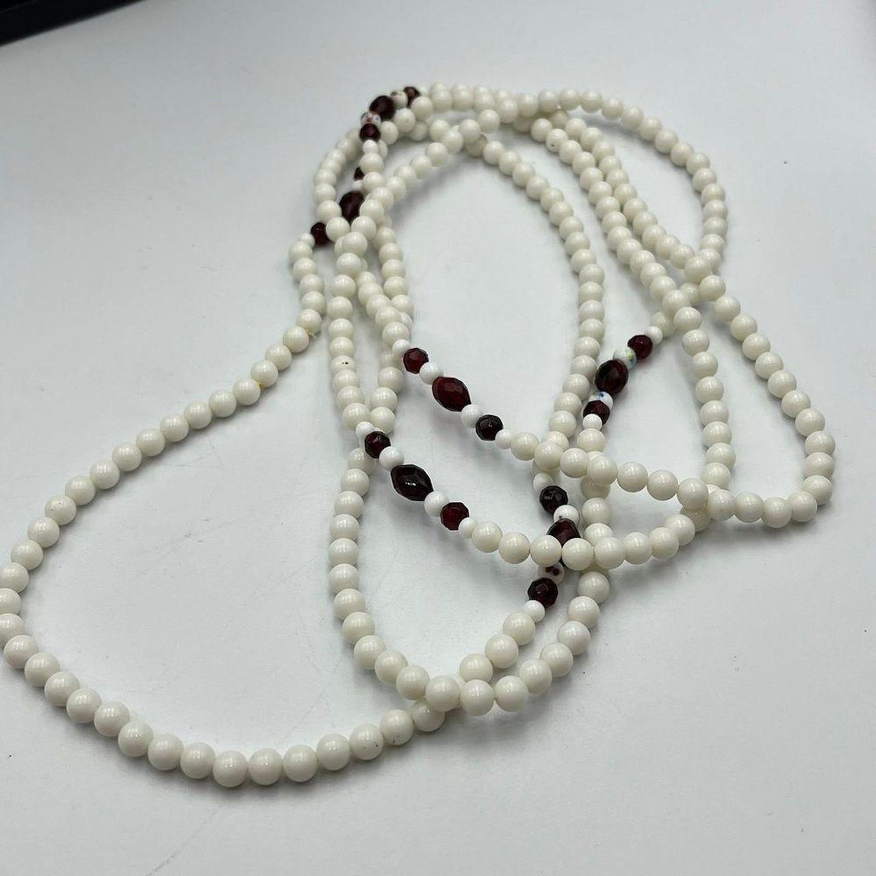 Source Unknown Women's Necklace - White/Red – uni… - image 8