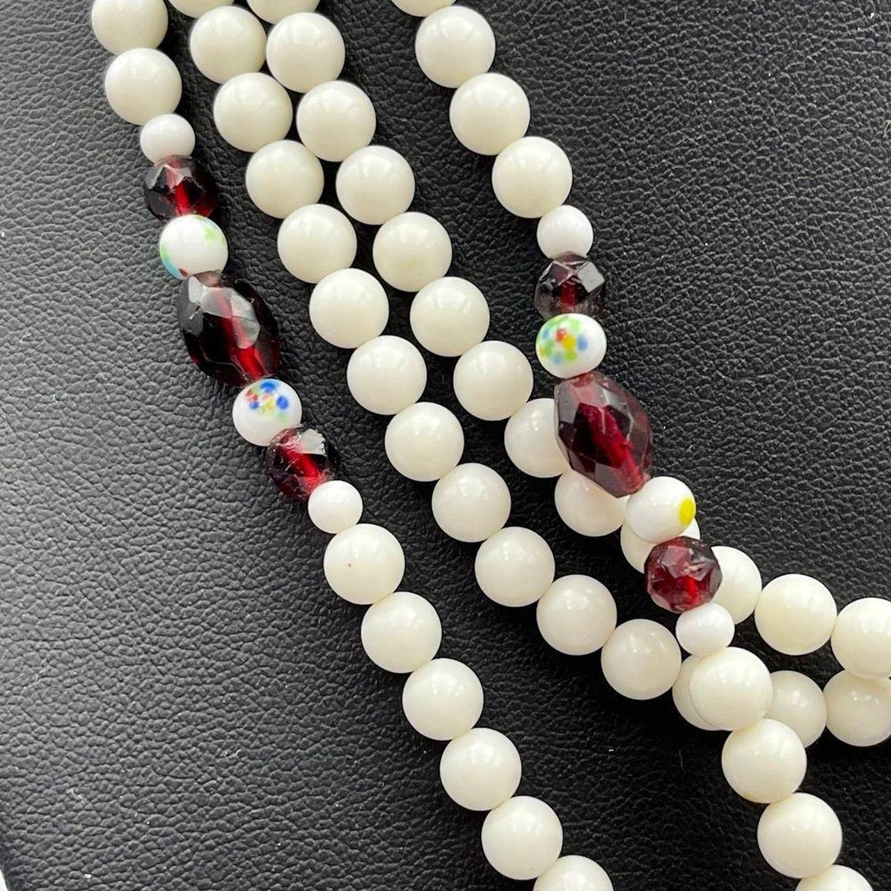 Source Unknown Women's Necklace - White/Red – uni… - image 4