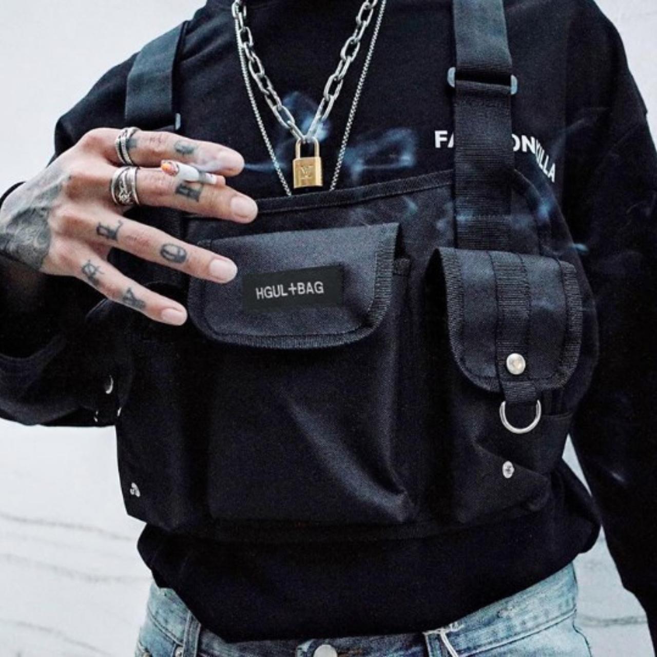 Tactical Vest Chest Bag Hip Hop Fashion Street Chest. Depop