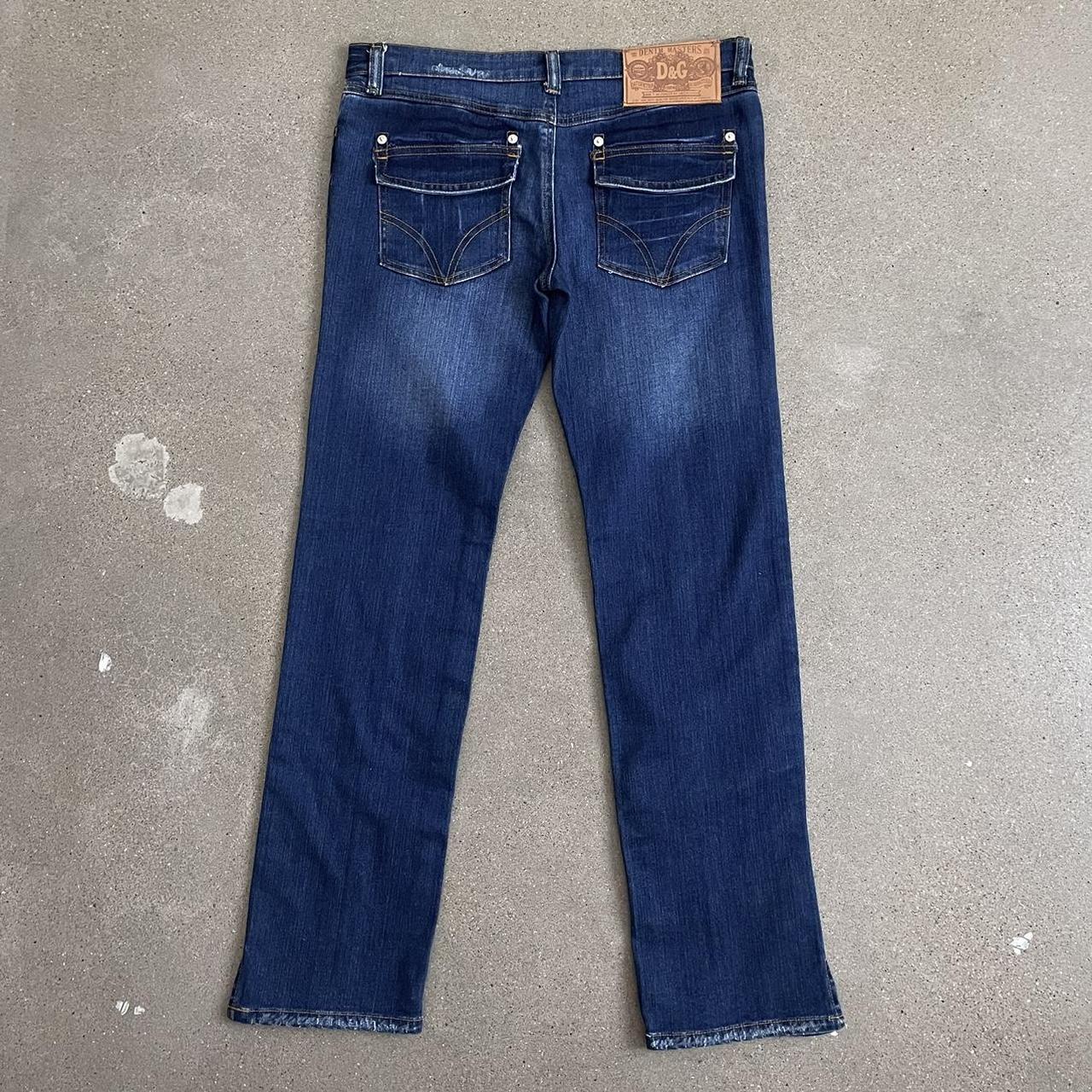 Dolce & Gabbana Women's Blue and Navy Jeans | Depop