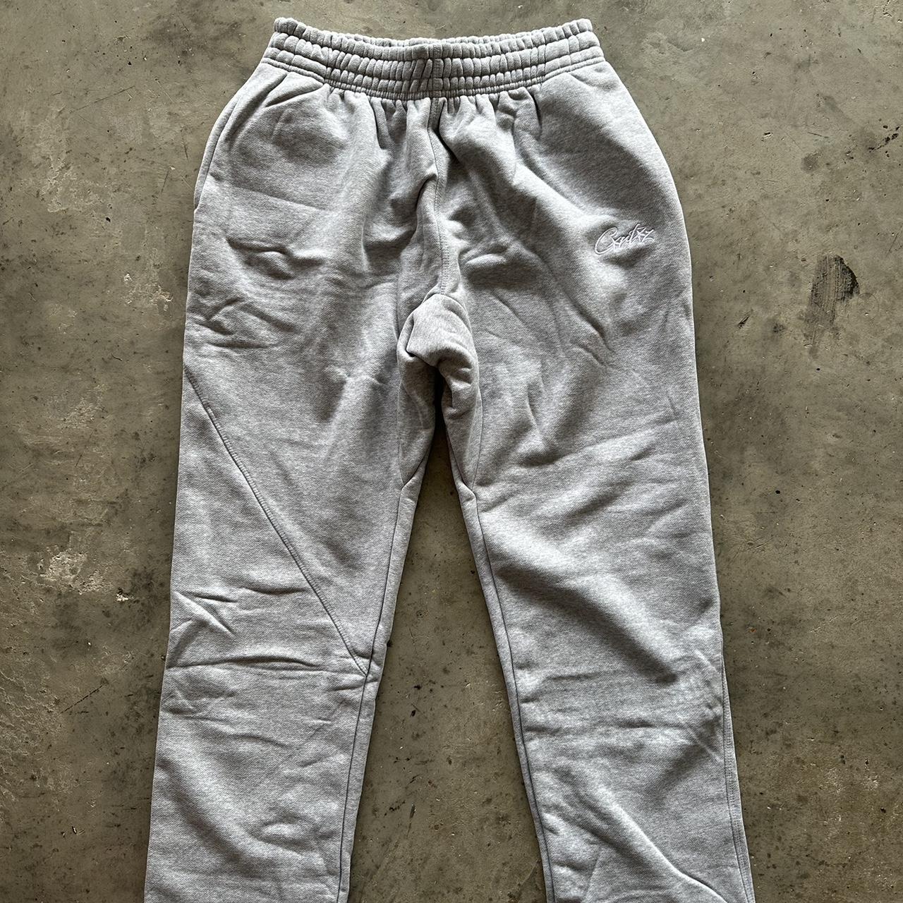 Corteiz Uncuffed joggers in grey Brand new from the... - Depop