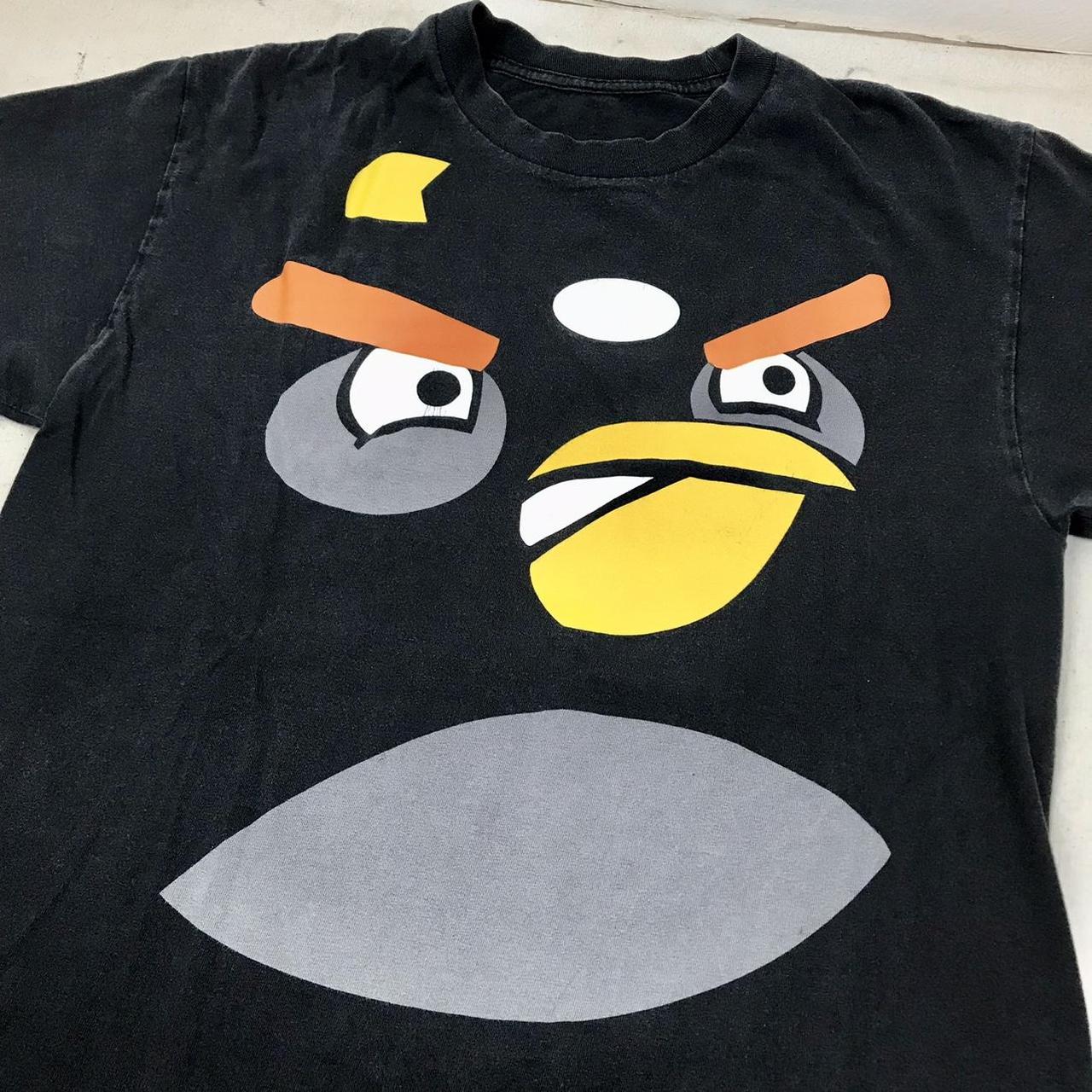 Angry Birds & Pigs Kids T-shirt. Shirt sleeve black - Depop