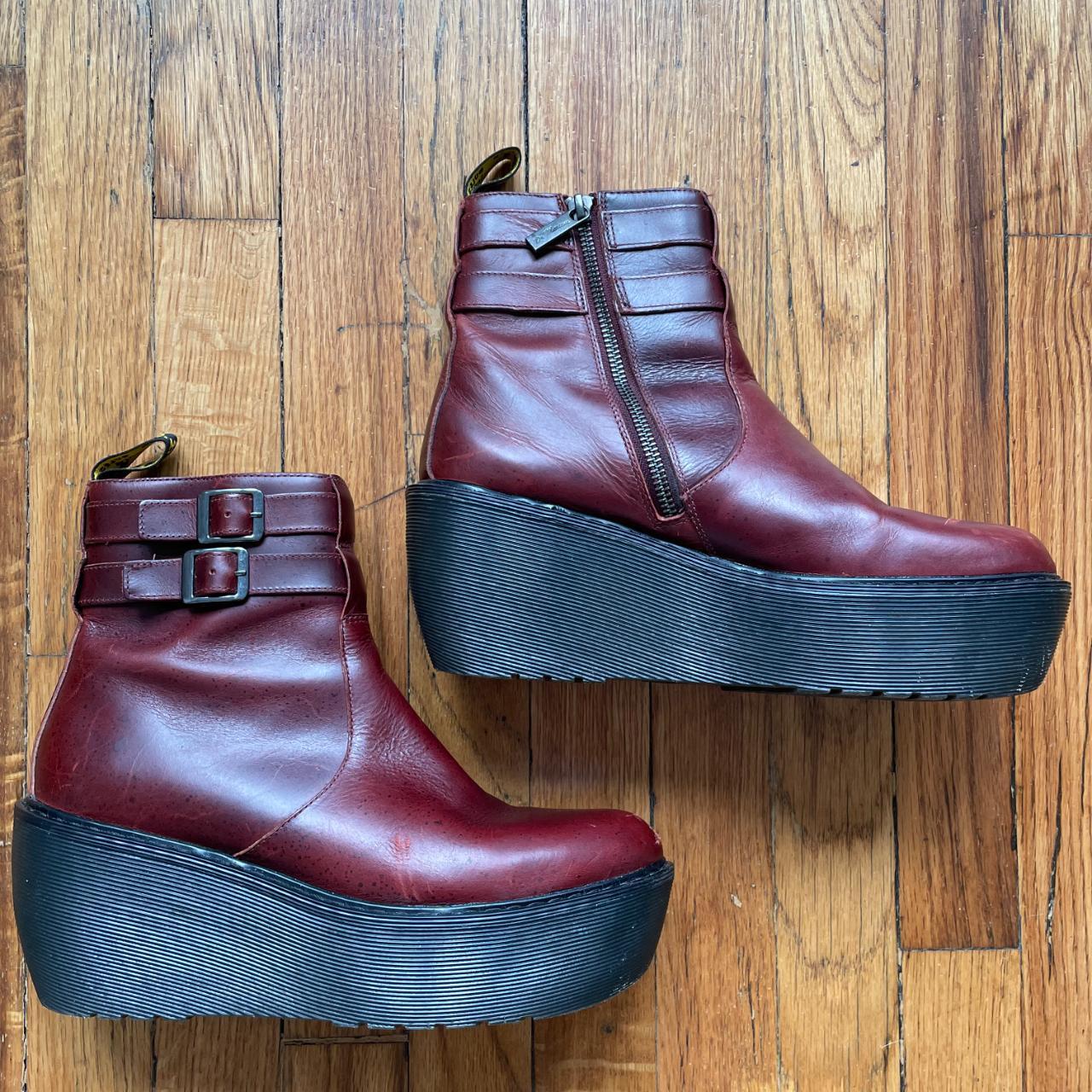 Vintage Dr. Martens Caitlin Ankle Platform Boots. Depop