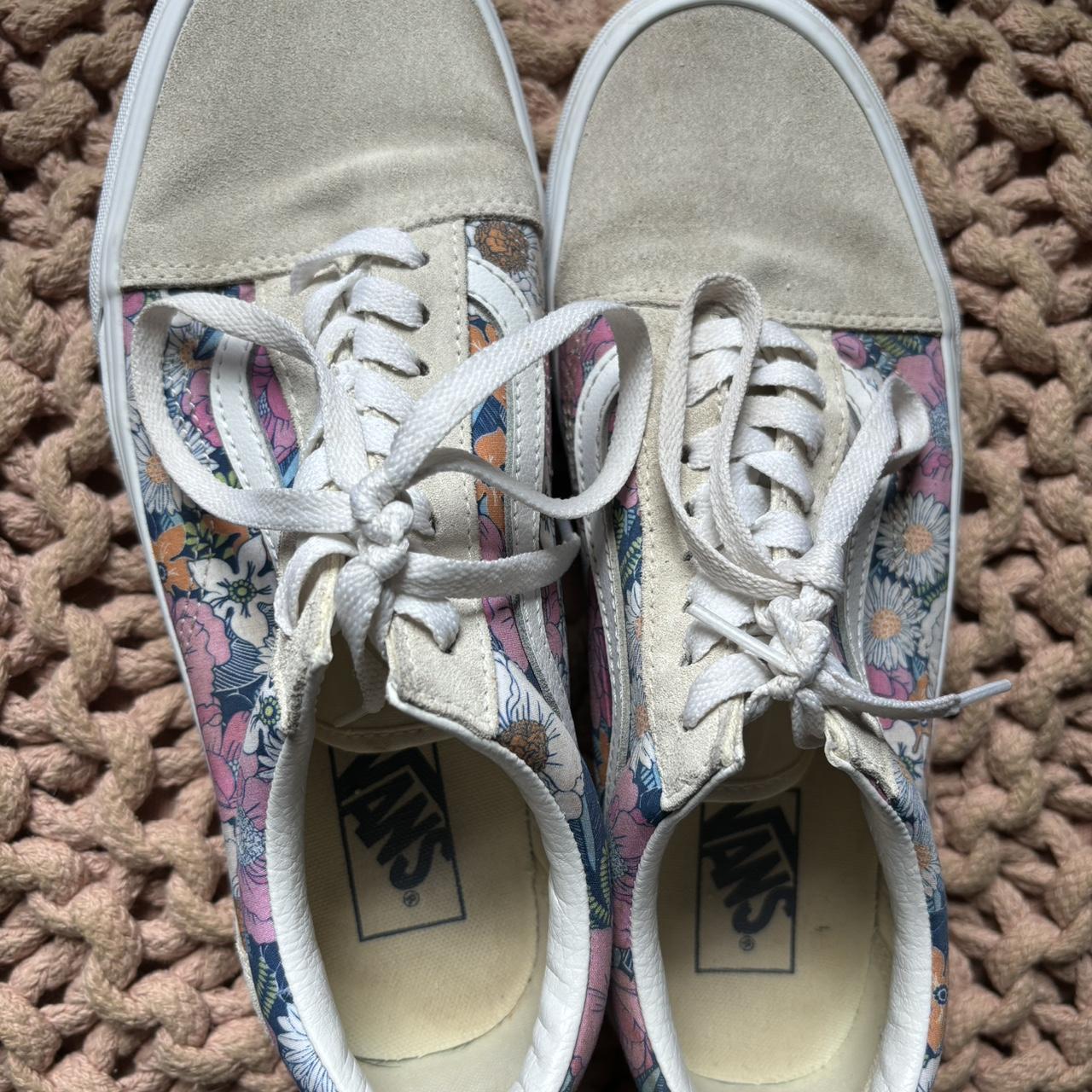 Floral suede vans hotsell